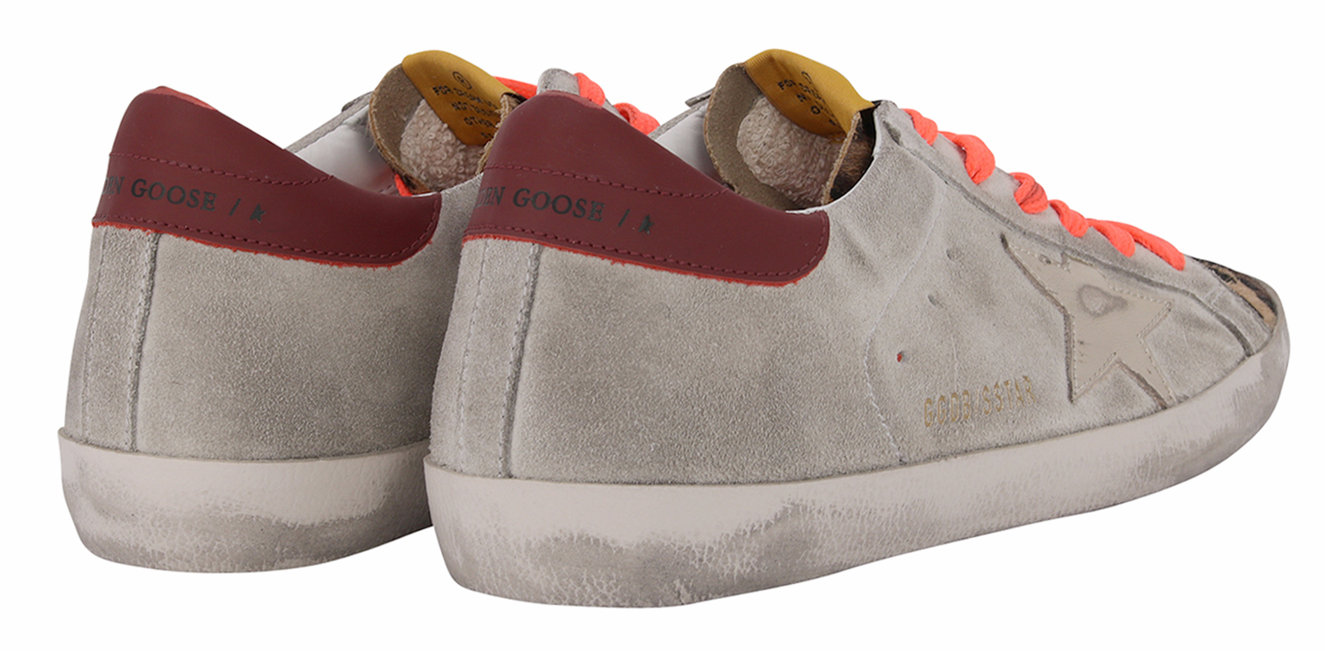 Golden Goose Sneaker Superstar Suede Leopard Horsy Toe 39