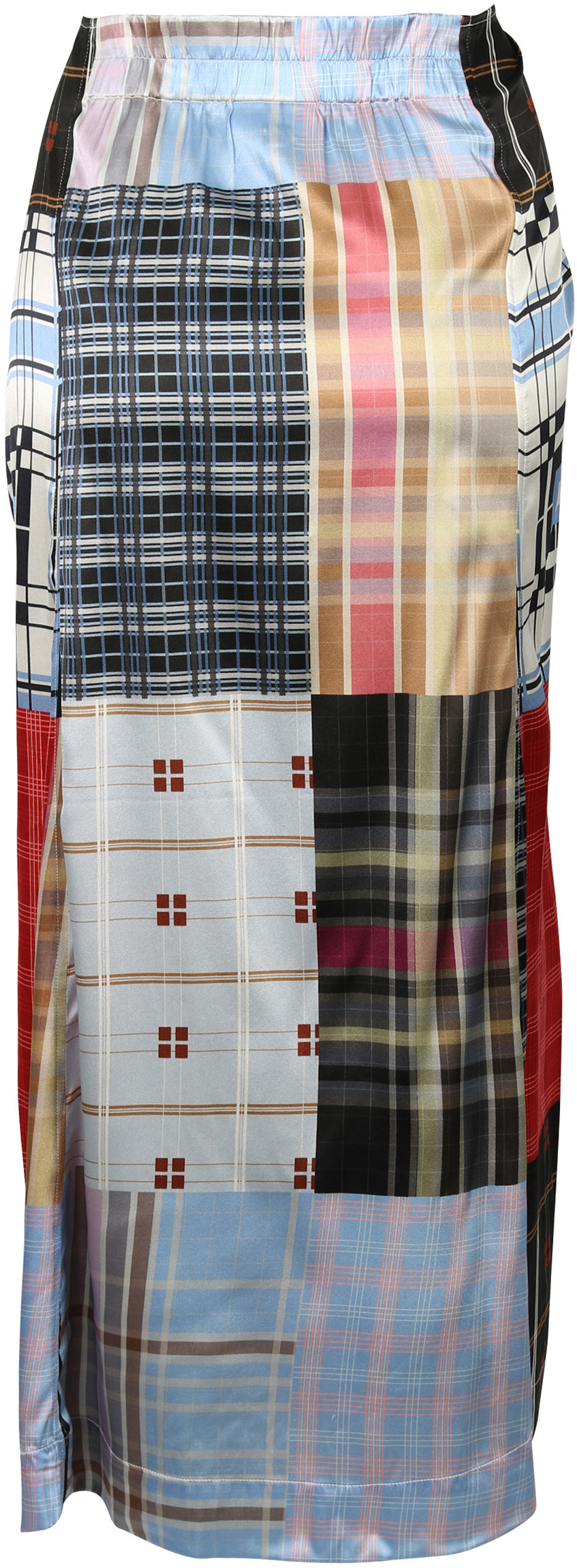 Ganni Printed Silk Skirt Multicolour