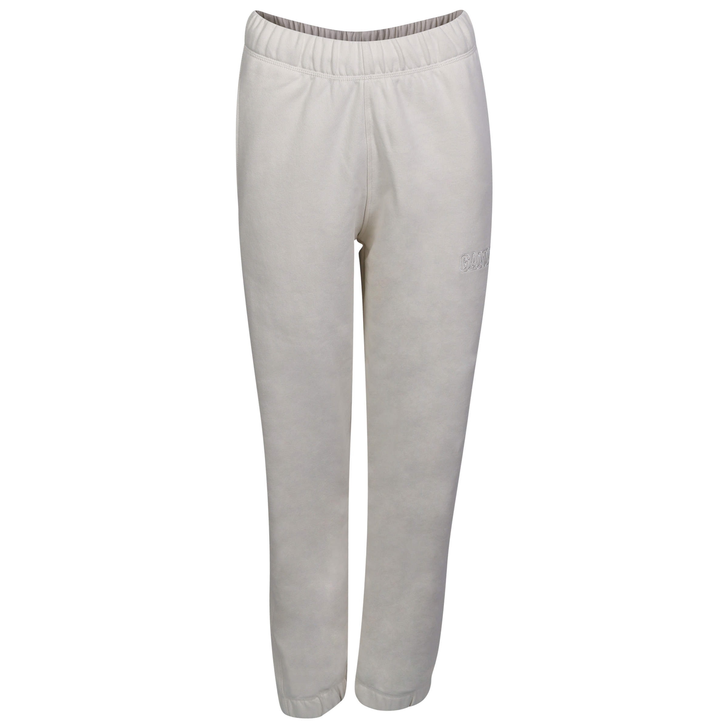 Ganni Elasticated Pants Egret/Cream