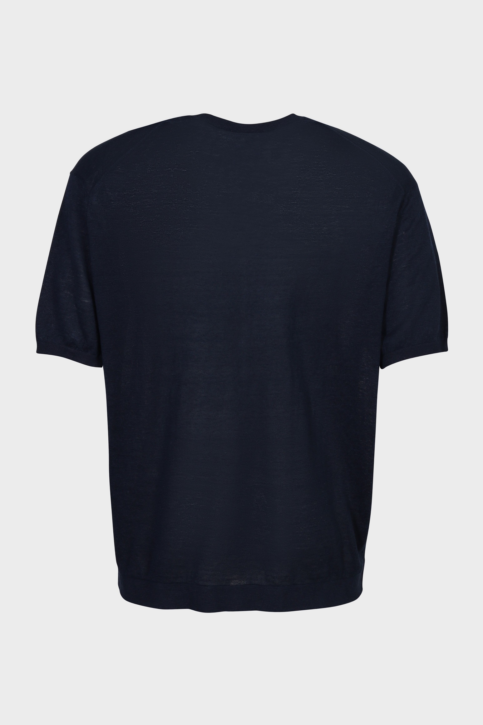 C.P. COMPANY Linen Knit T-Shirt in Navy
