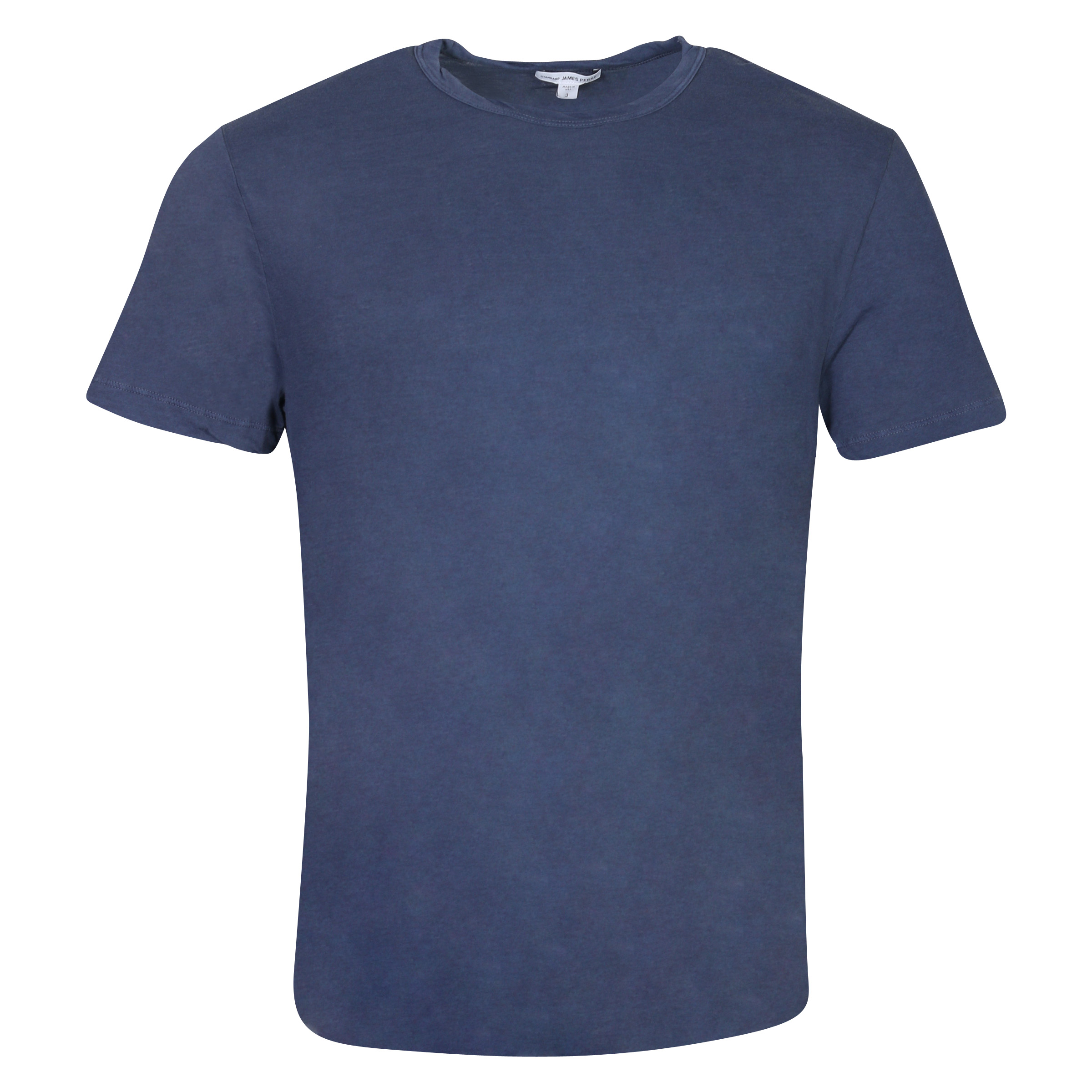 James Perse Clear Jersey Crew Neck Washed Mid Blue