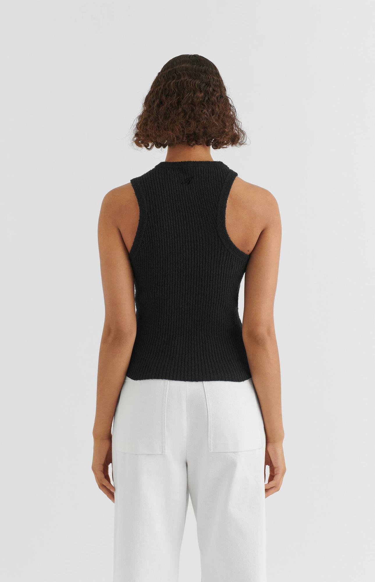 AXEL ARIGATO Scoop Asymmetric Tank Top in Black M