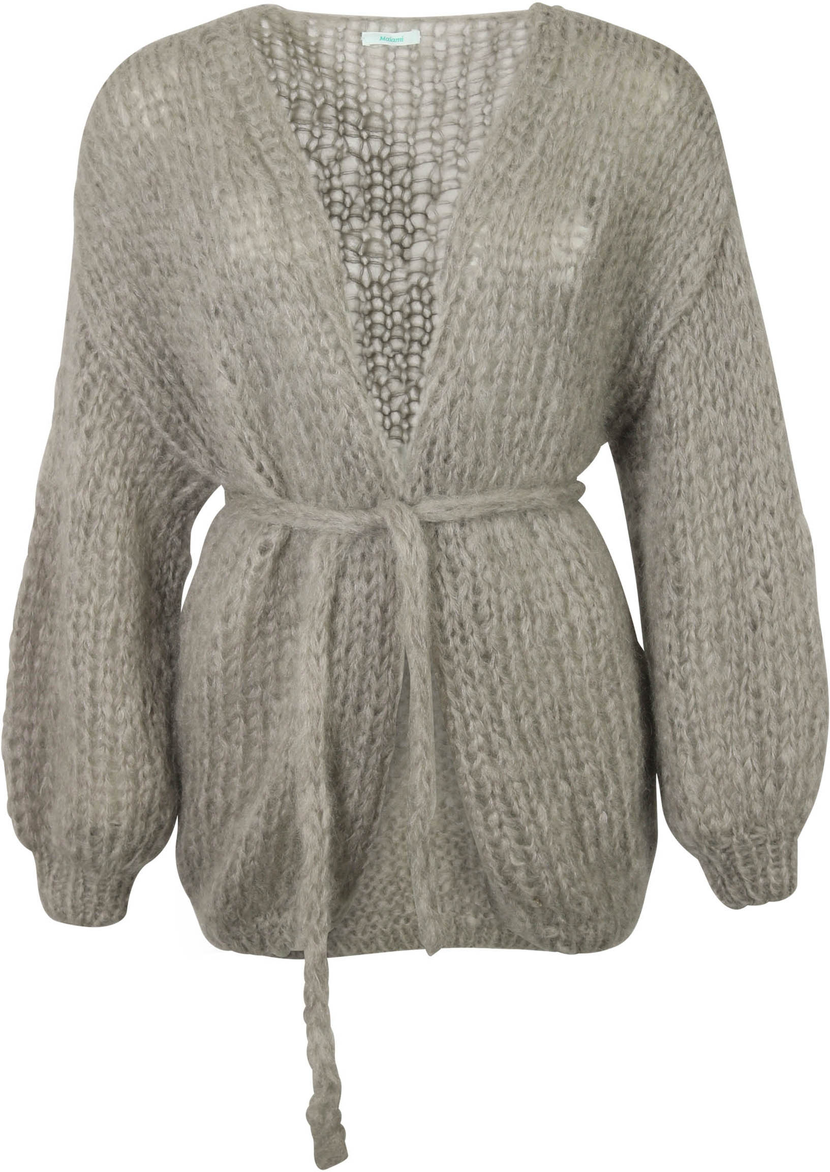 Maiami Handmade Mohair Cardigan Lightgrey