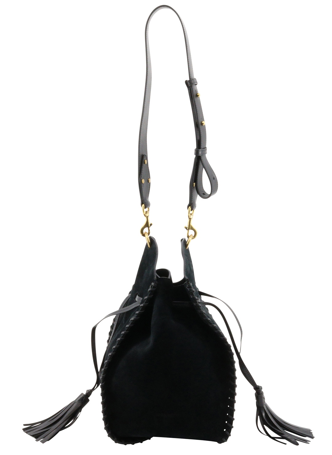 Isabel Marant Bag Taj Bandouliere Black Suede