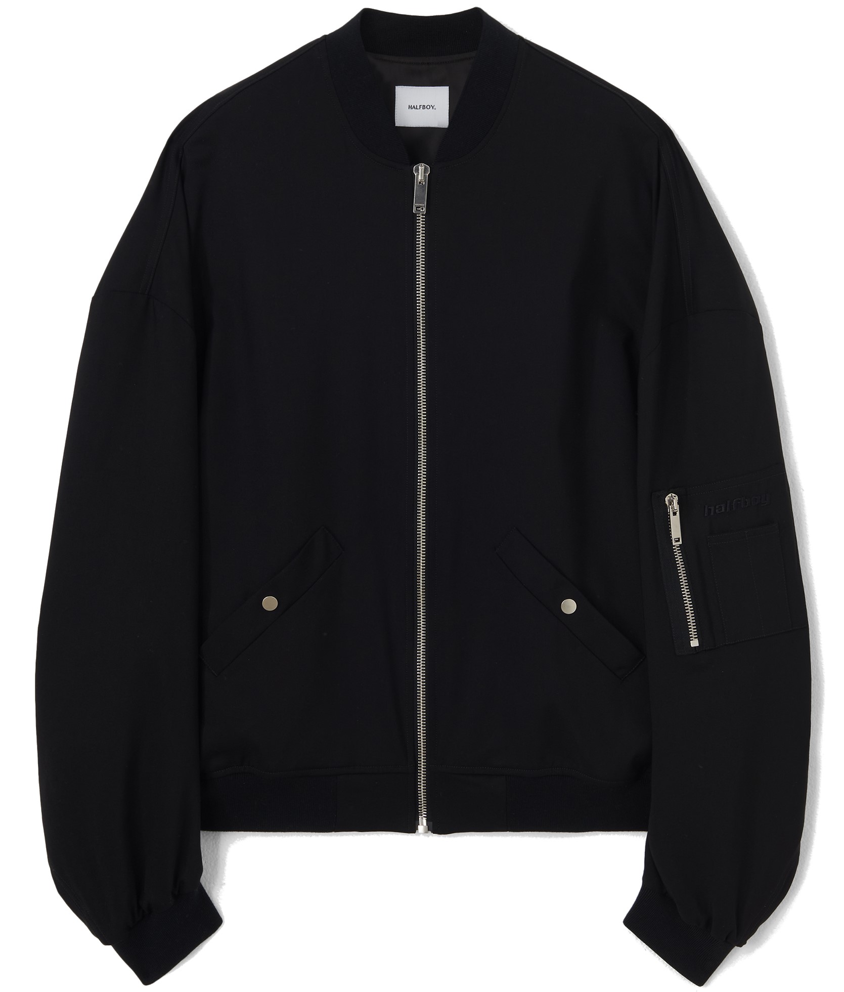 HALFBOY Boyfriend Bomber in Black