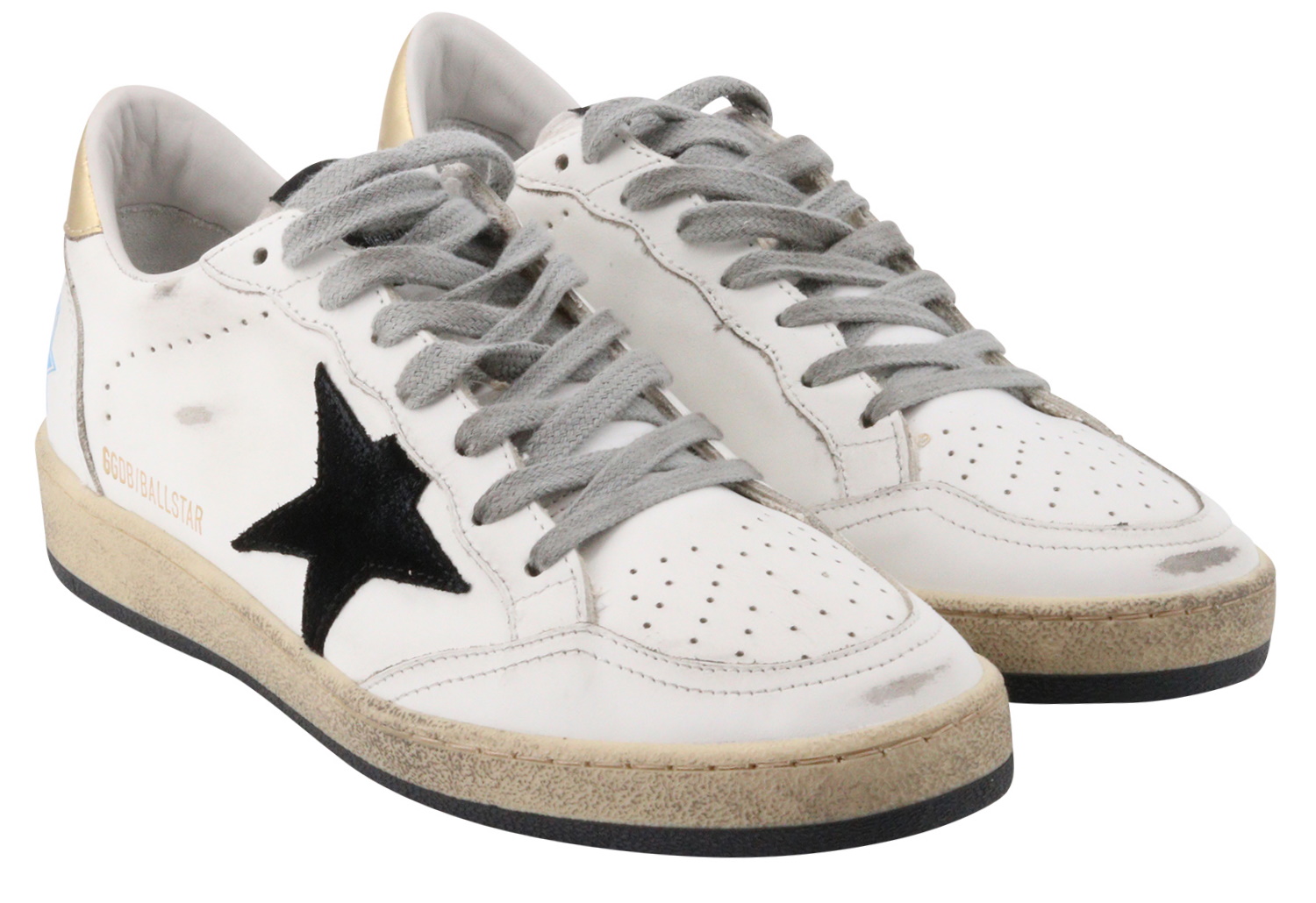 Golden Goose Ballstar Leather Upper Suede Star Laminated Heel 37
