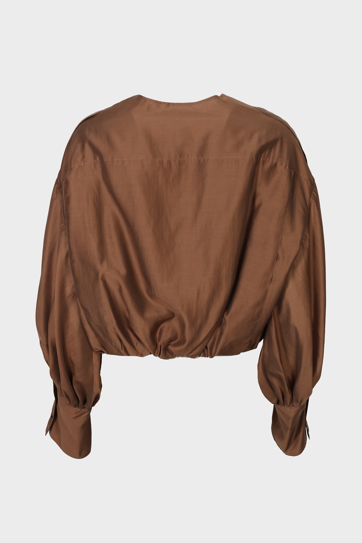THE LATEST Lightweight Musselin Blouse in Chocolate