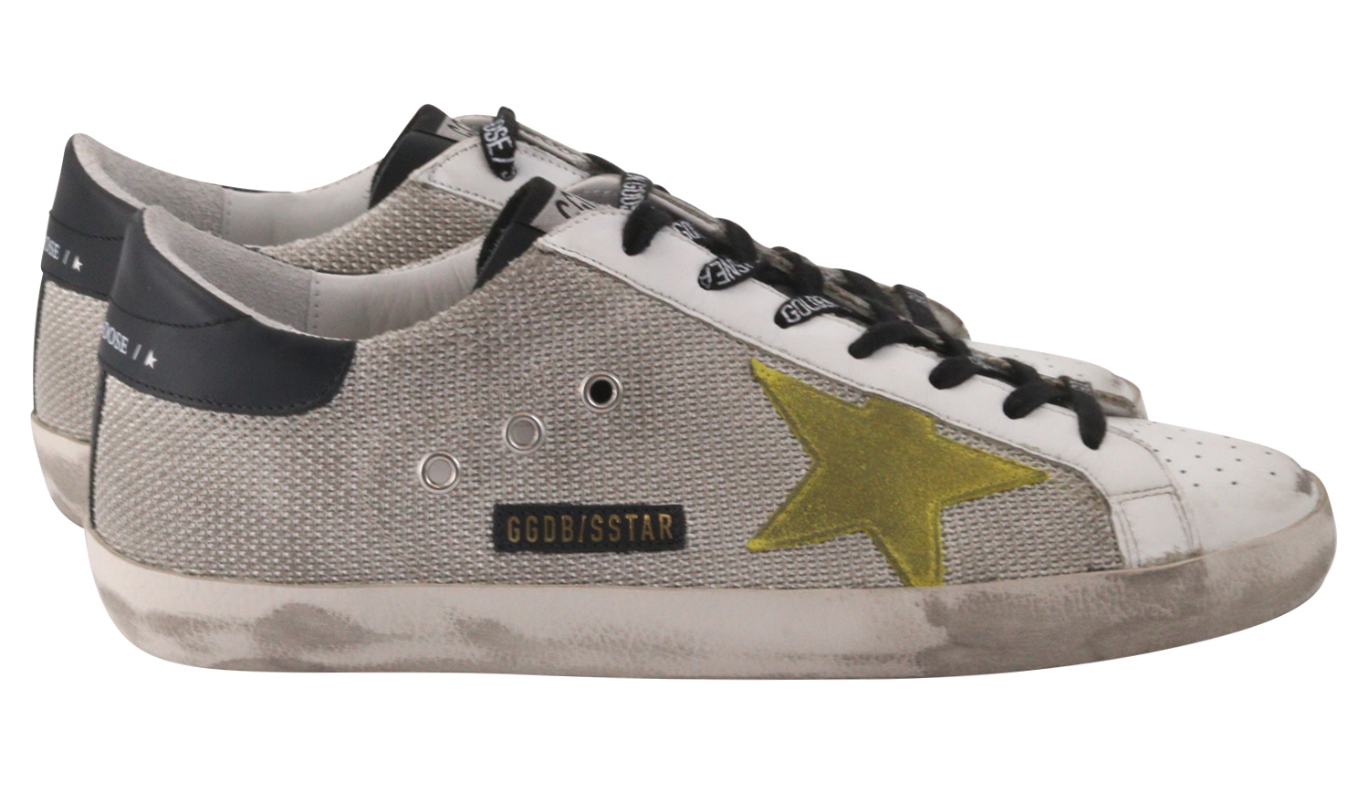 Golden Goose Sneaker Superstar Mesh Yellow Suede Star