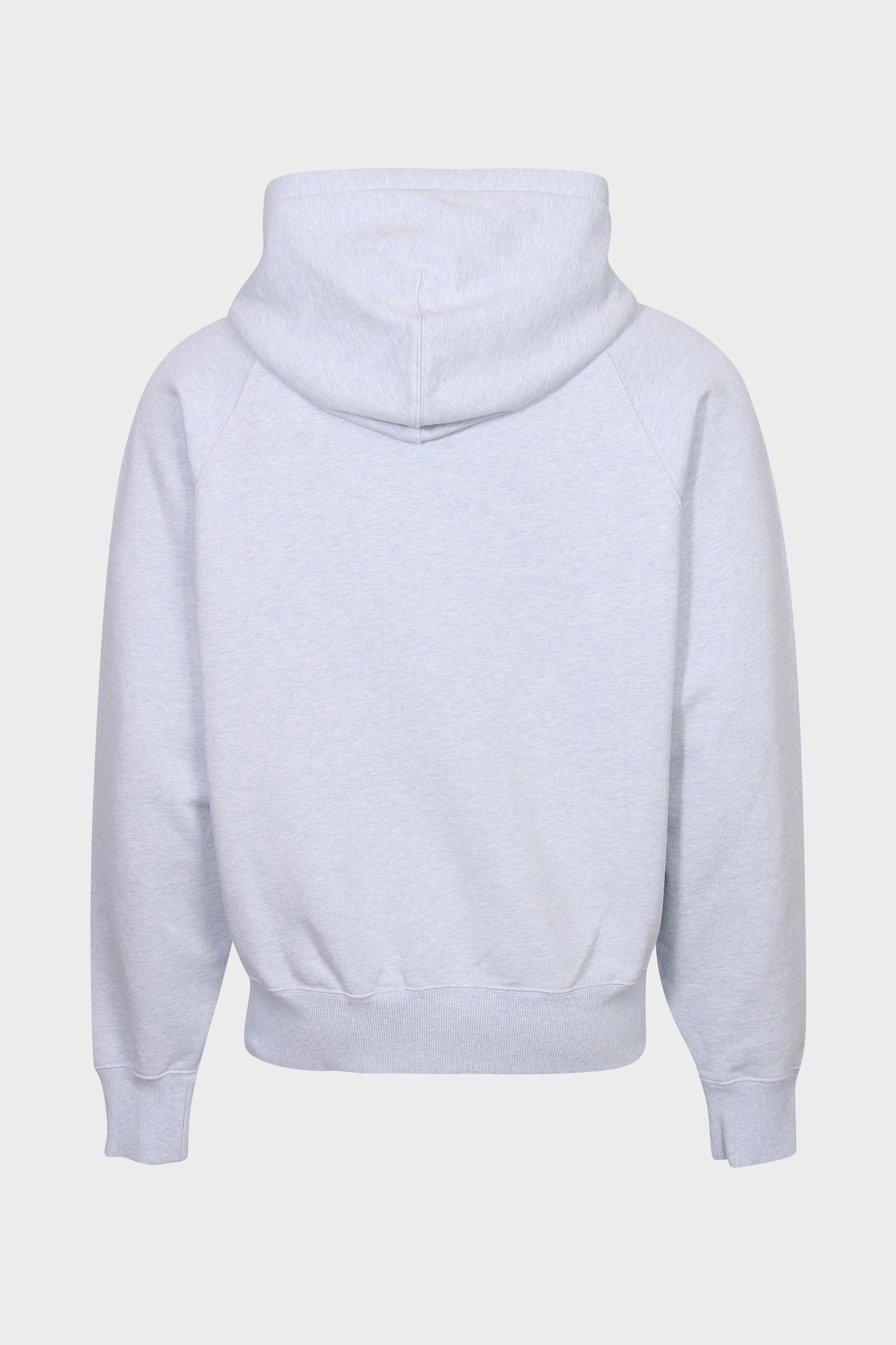 AMI PARIS de Coeur Zip Hoodie in Heather Blue M