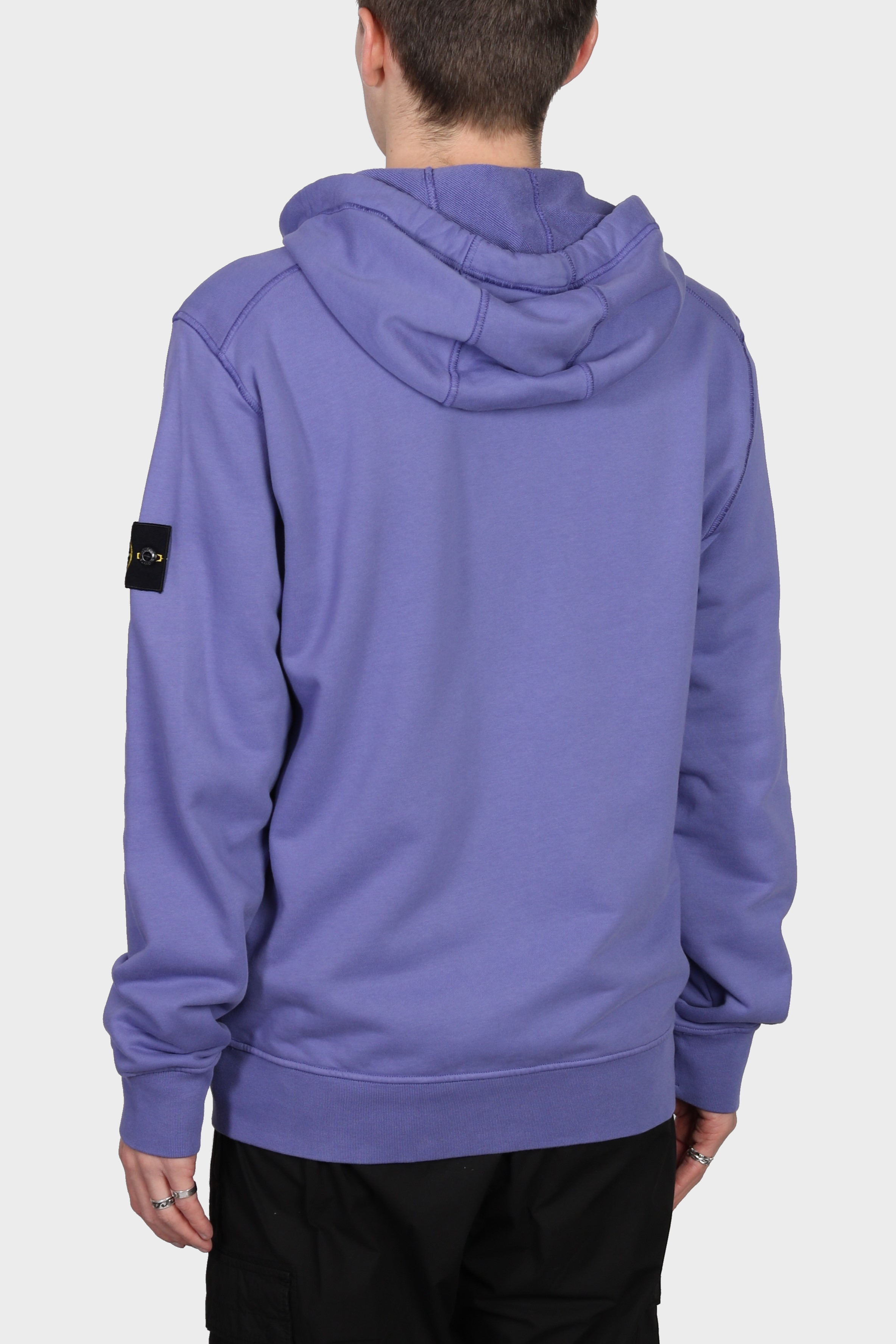 STONE ISLAND Zip Hoodie in Lilac 3XL