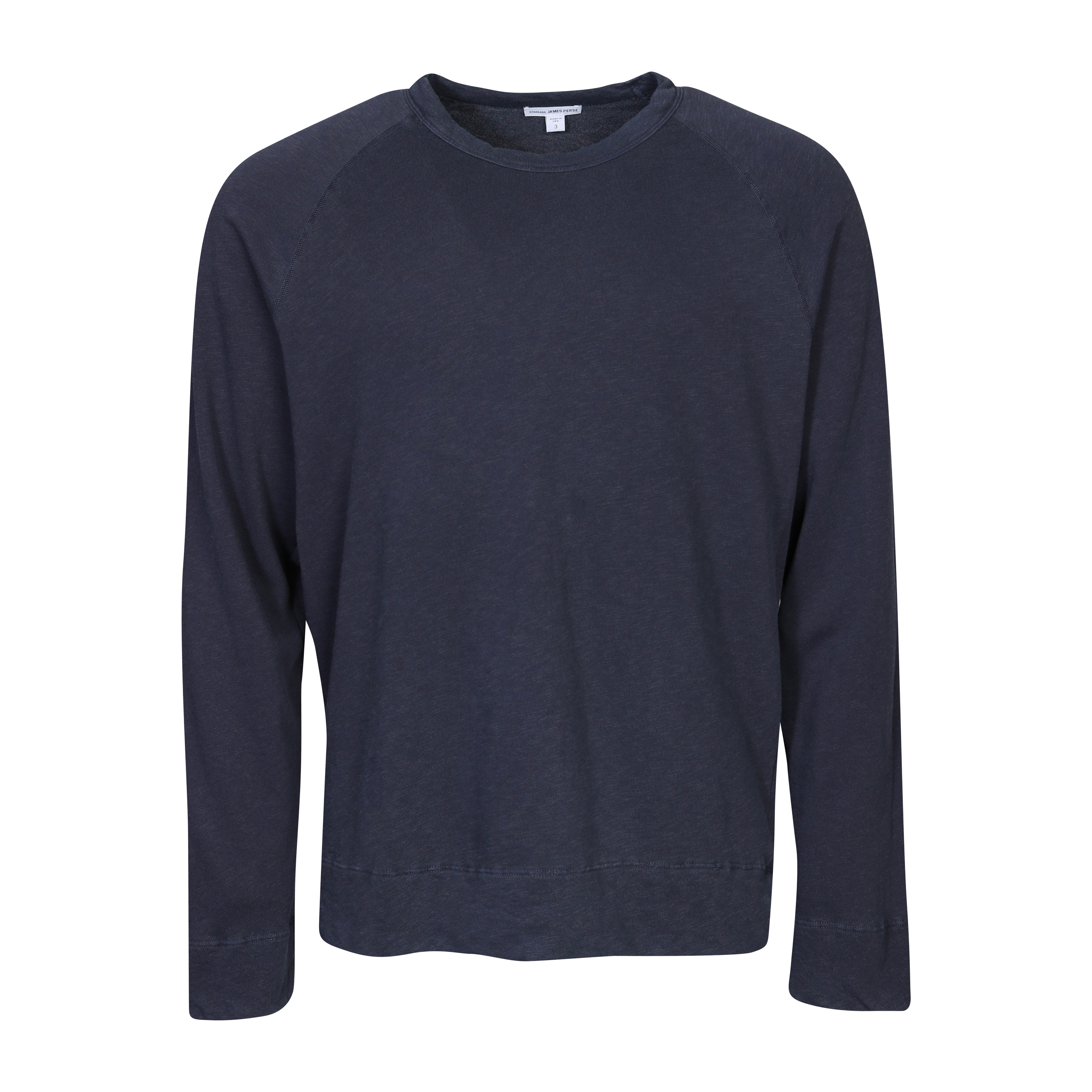 James Perse Vintage Cotton Raglan Sweater in Deep 1/S