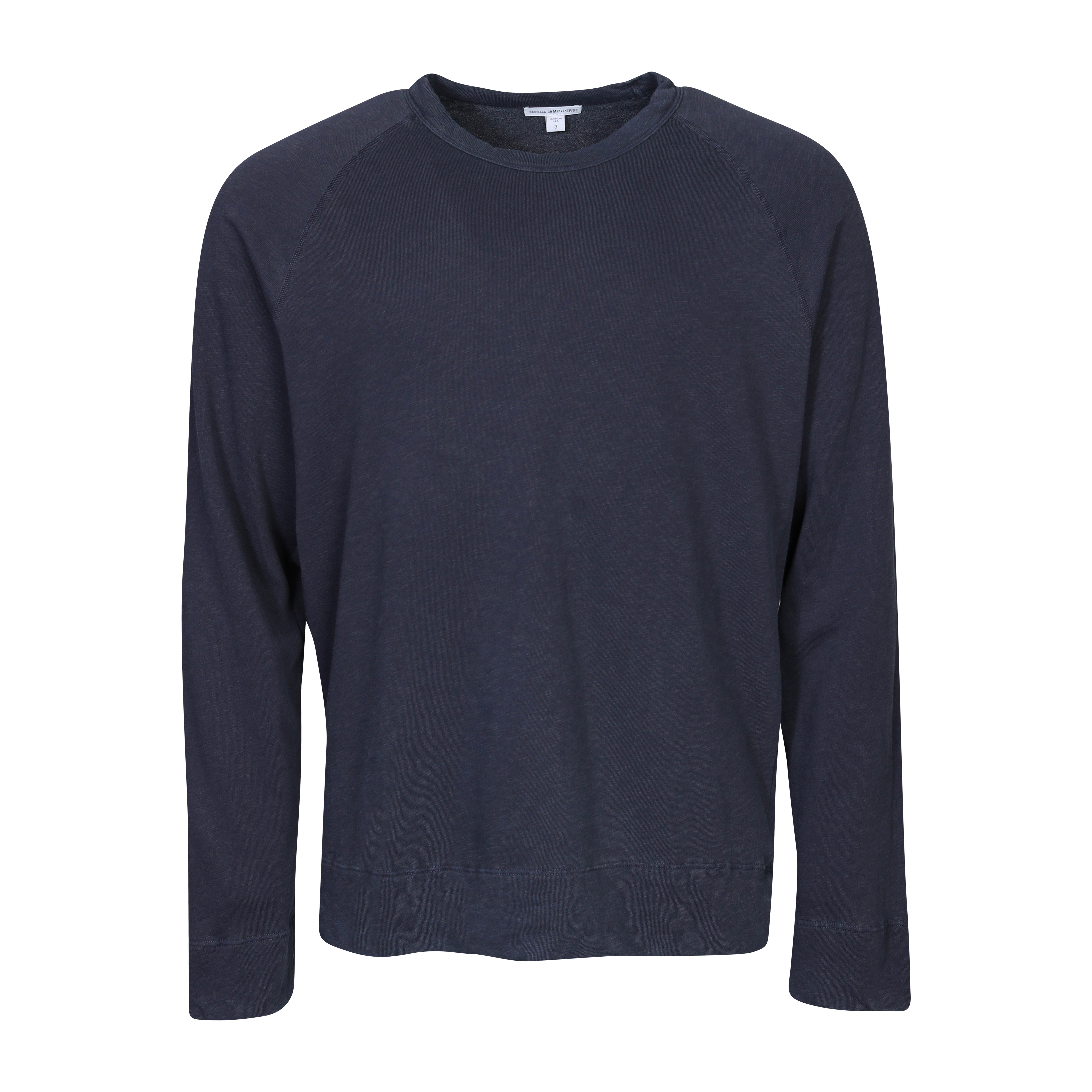 James Perse Vintage Cotton Raglan Sweater in Deep James Perse Vintage Cotton Raglan Sweater in Deep