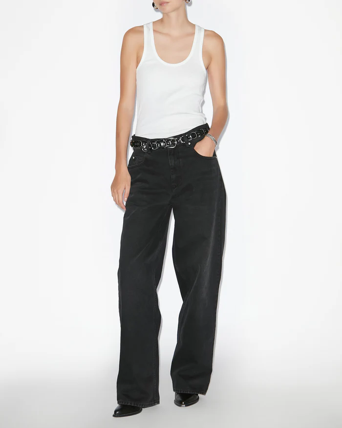 ISABEL MARANT Joanny Denim Pant in Faded Black ISABEL MARANT Joanny Denim Pant in Faded Black