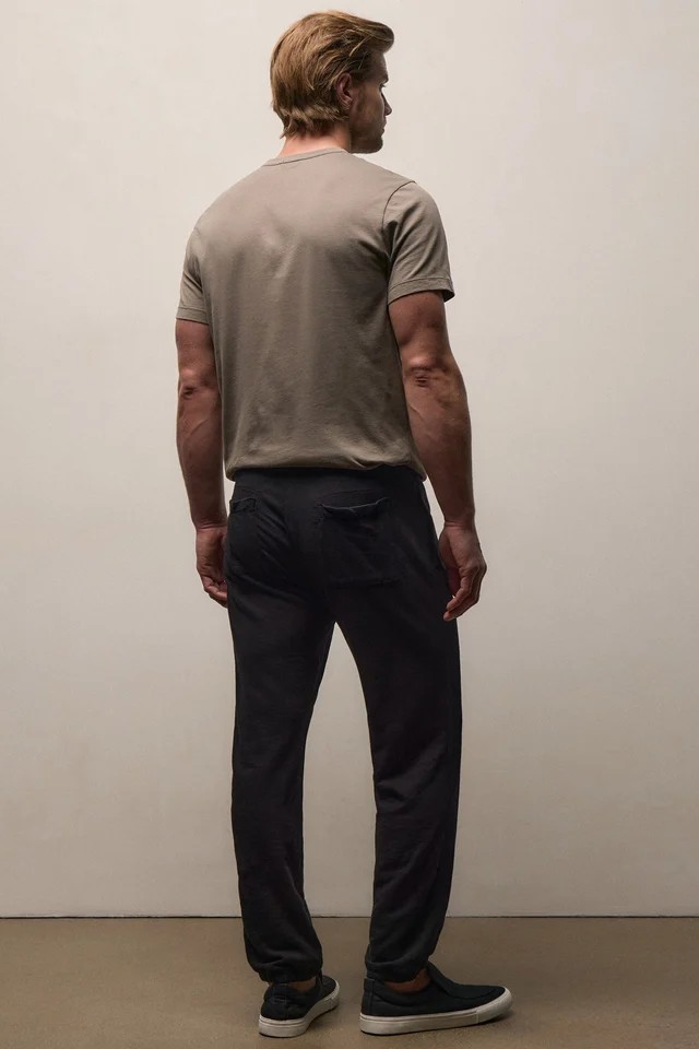 JAMES PERSE Vintage French Terry Sweatpant in Black