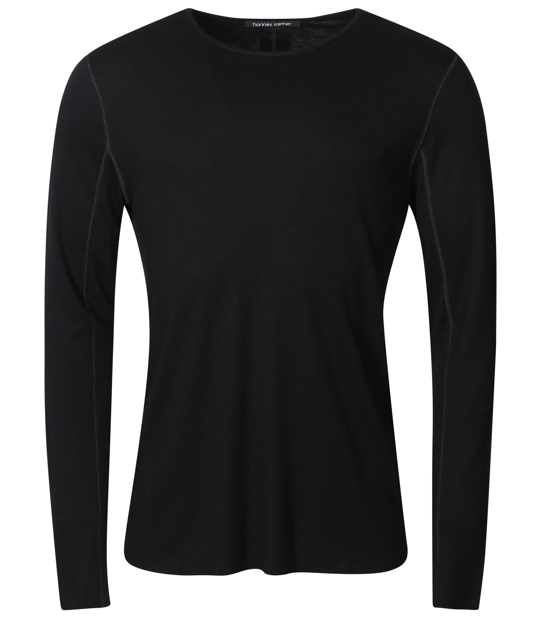 HANNES ROETHER Soft Longsleeve in Black