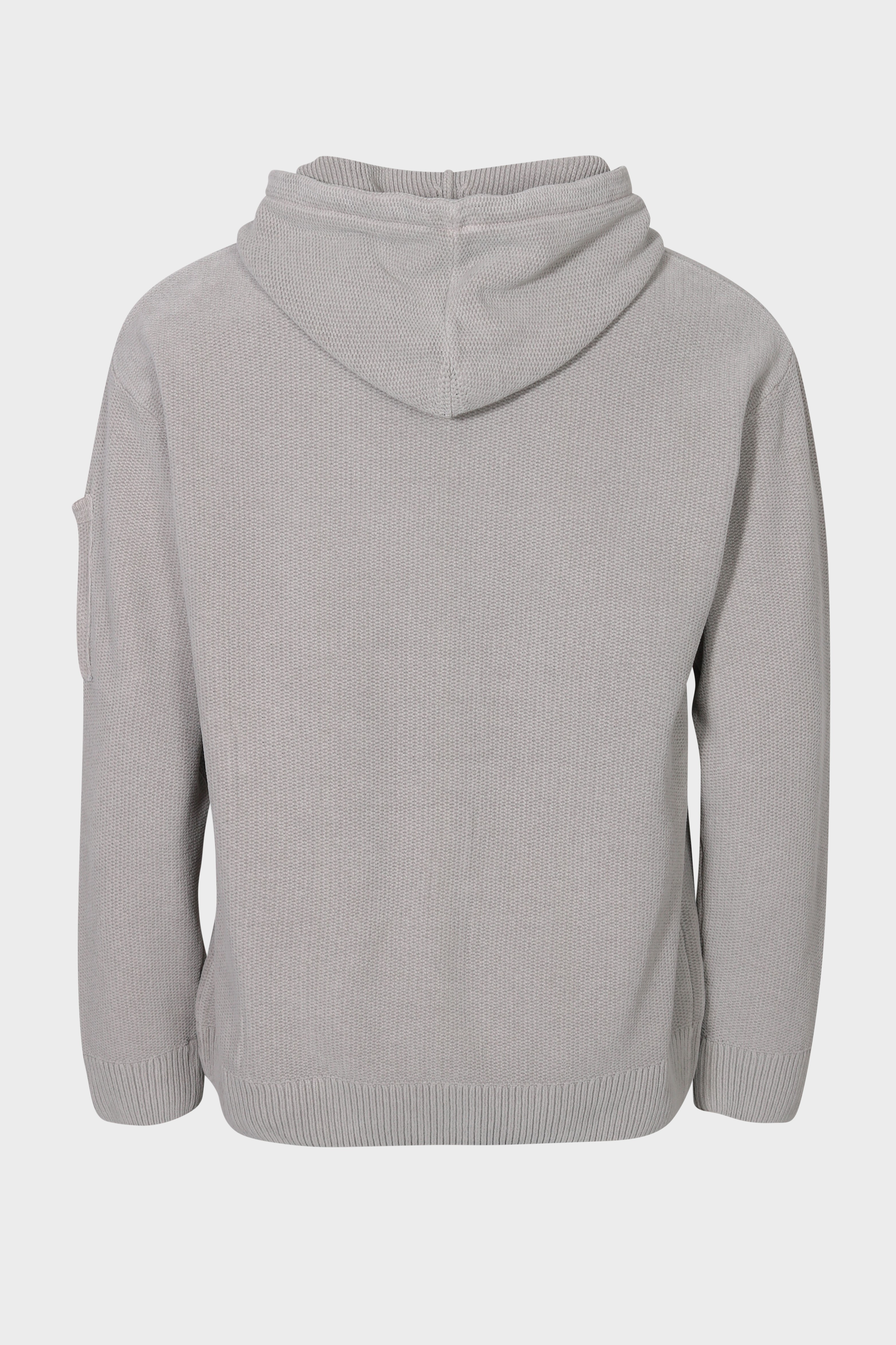C.P. COMPANY Soft Knit Hoodie in Drizzle Grey 54