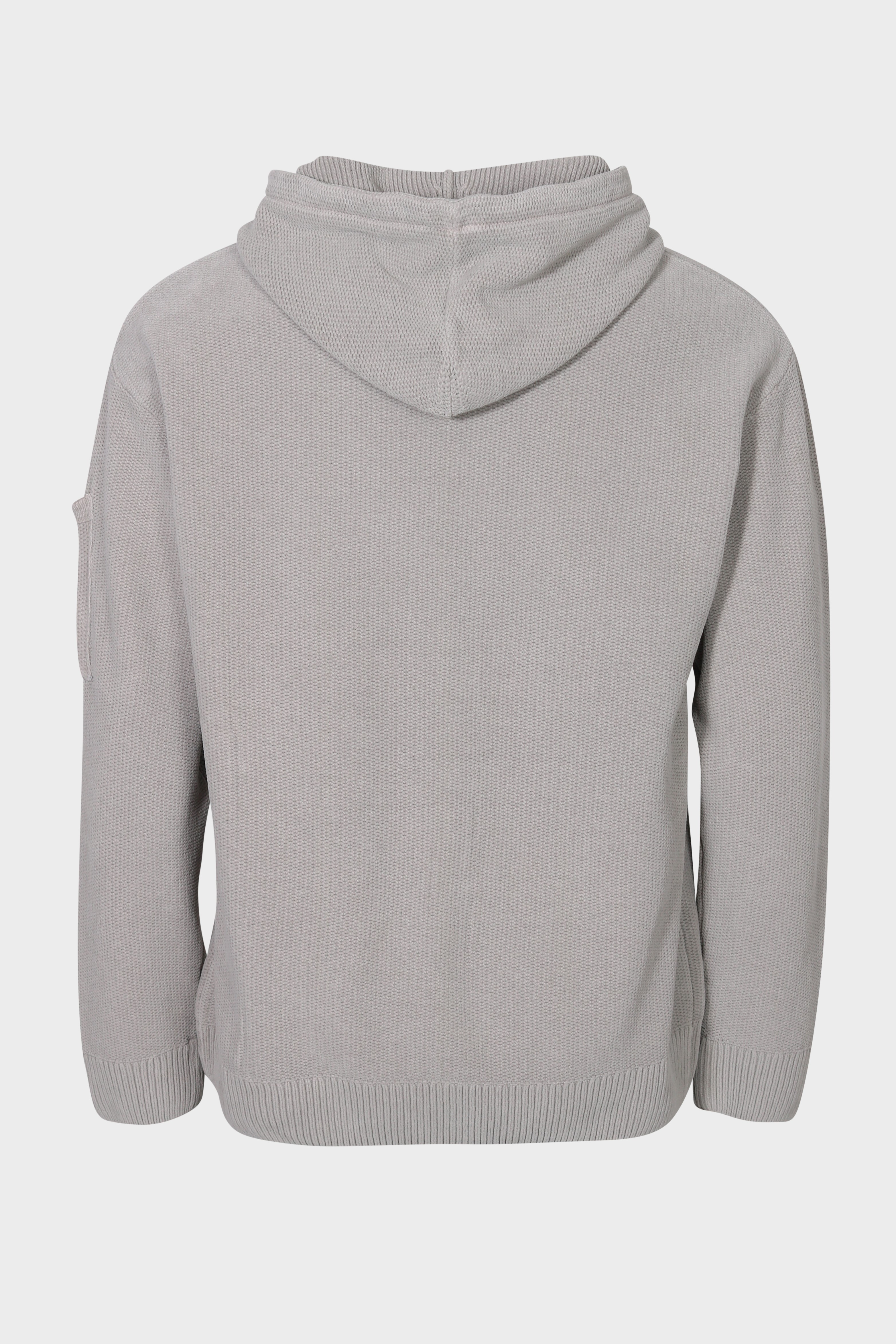 C.P. COMPANY Soft Knit Hoodie in Drizzle Grey 48