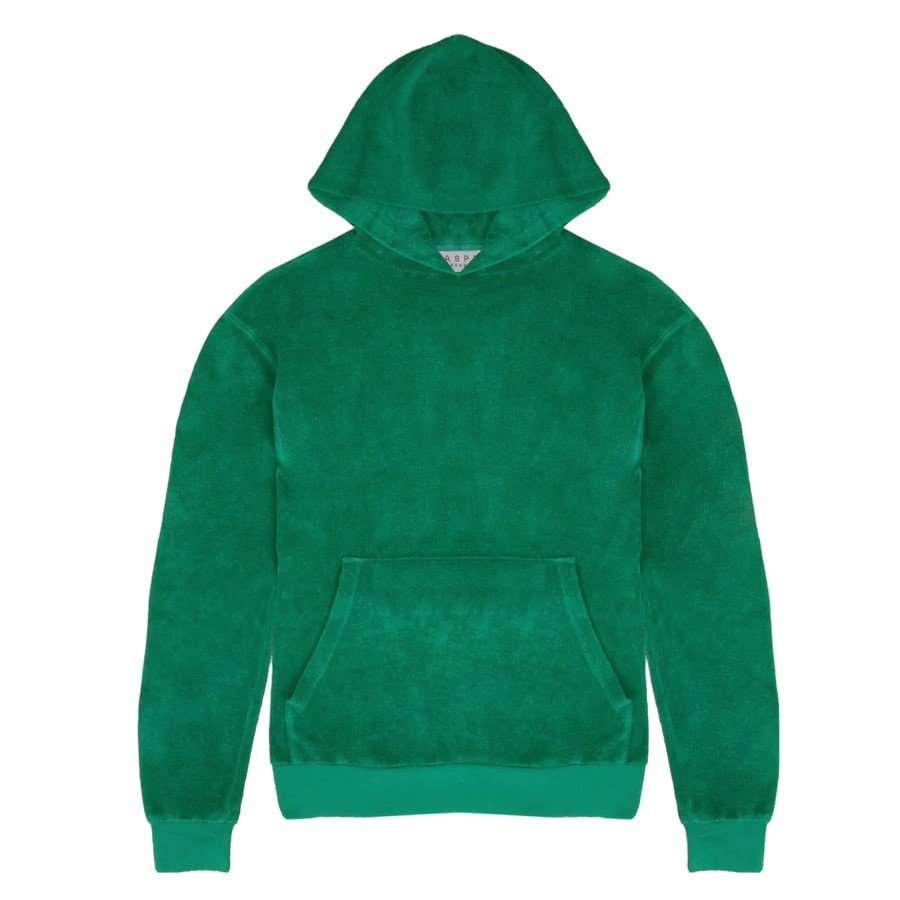 Jasper Los Angeles Terry Hoodie Malibu in Clover/Green