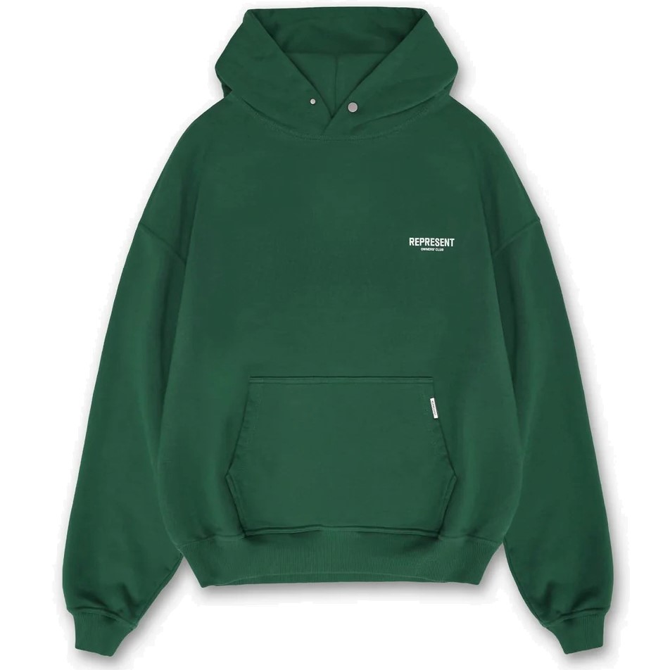 REPRESENT Owners Club Hoodie in Racing Green M