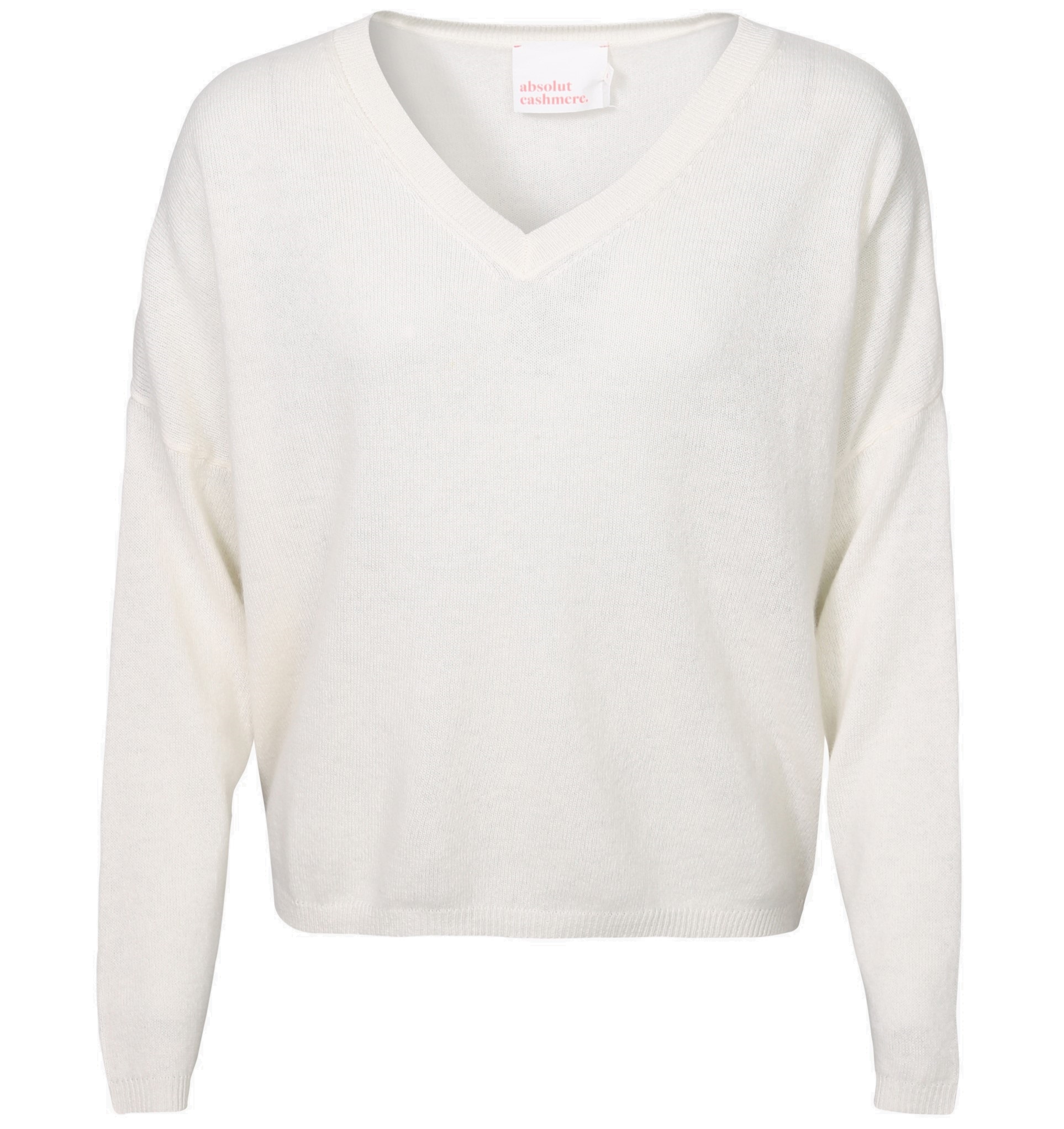 ABSOLUT CASHMERE V-Neck Sweater Alicia in Offwhite L