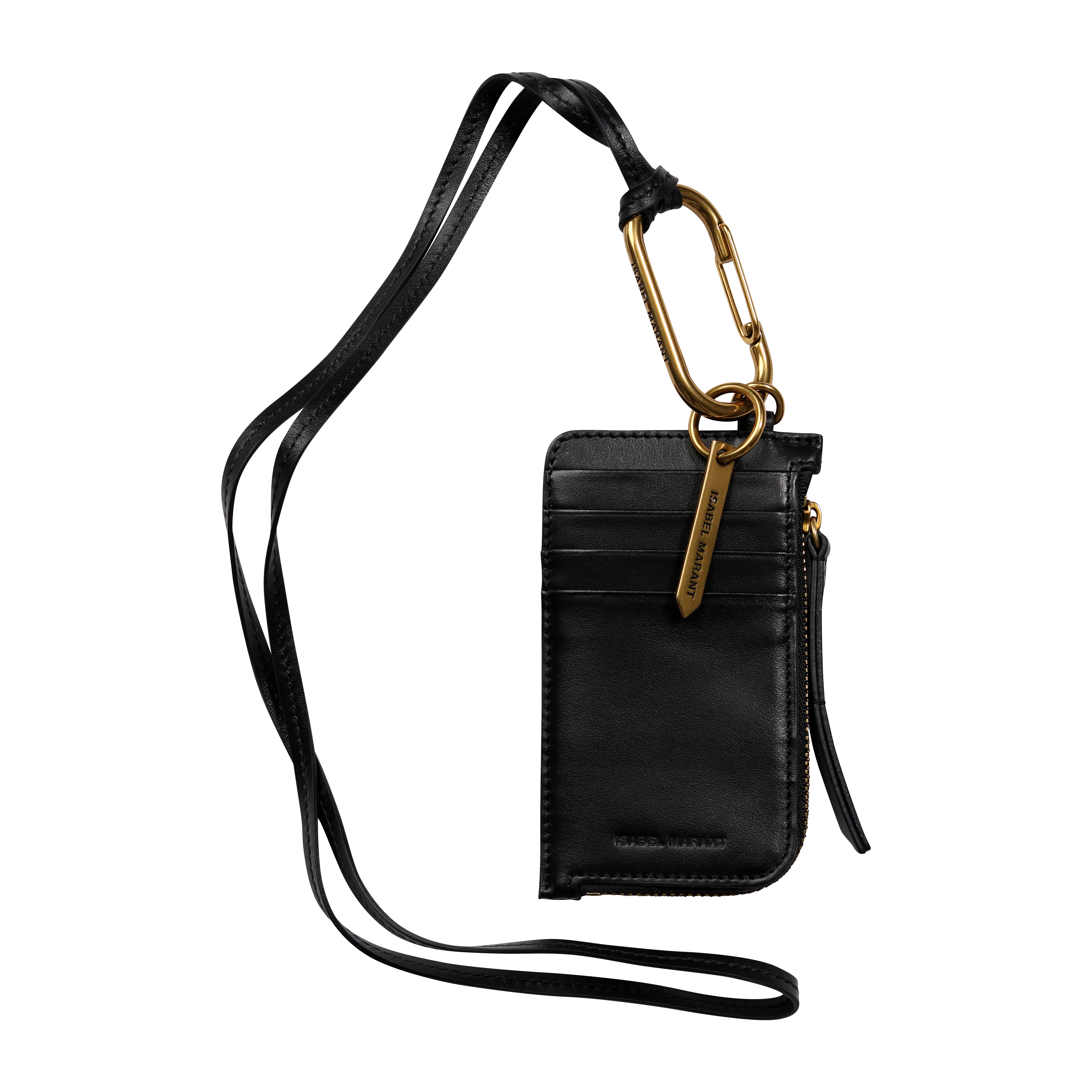 Isabel Marant Unisex Wallet and Key Holder Nysben Black