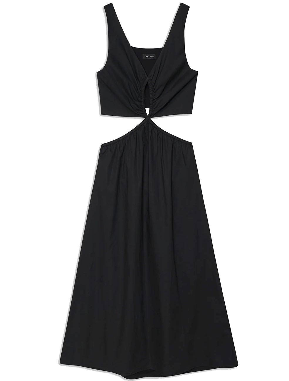 ANINE BING Dione Dress in Black XS