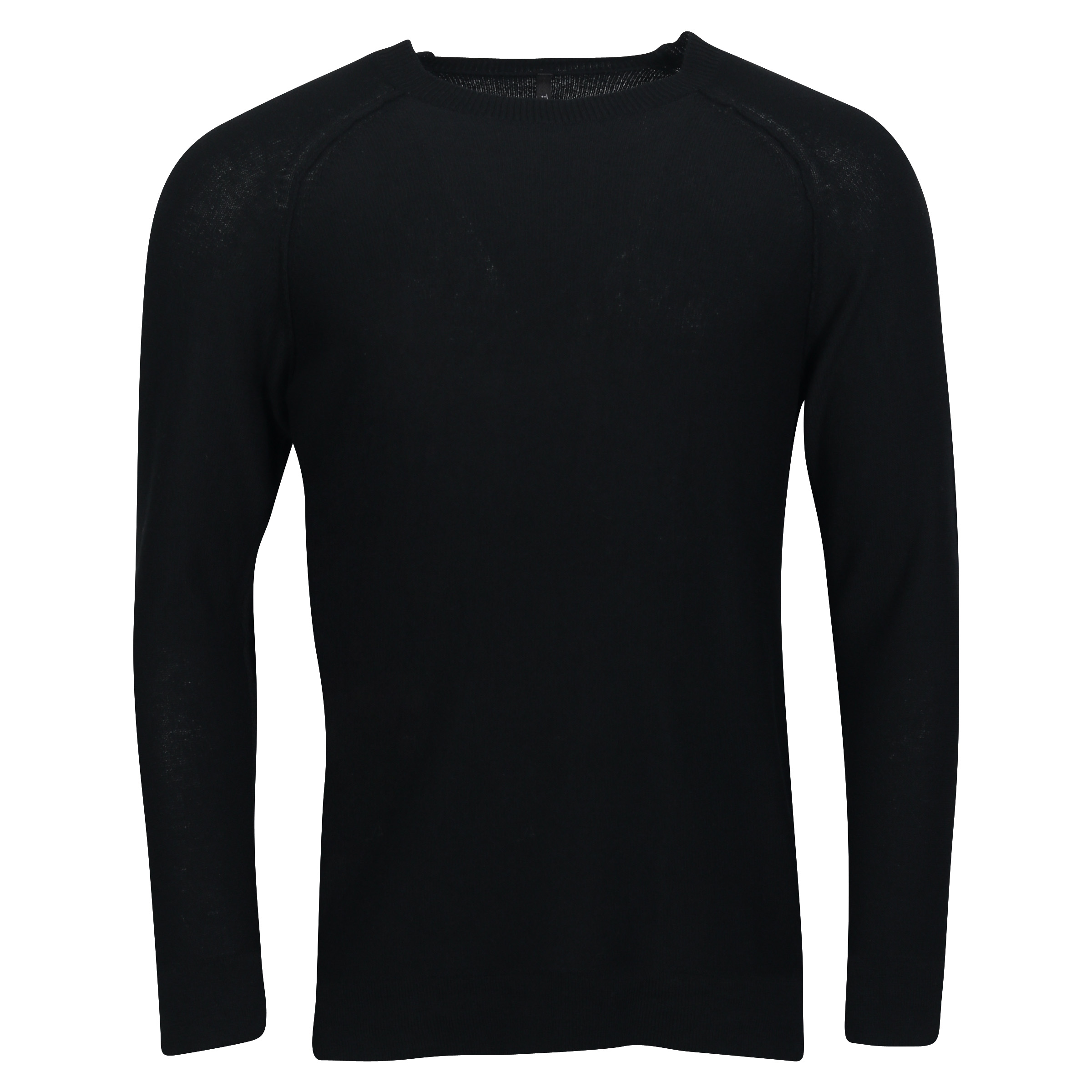Transit Uomo Light Wool Sweater in Black