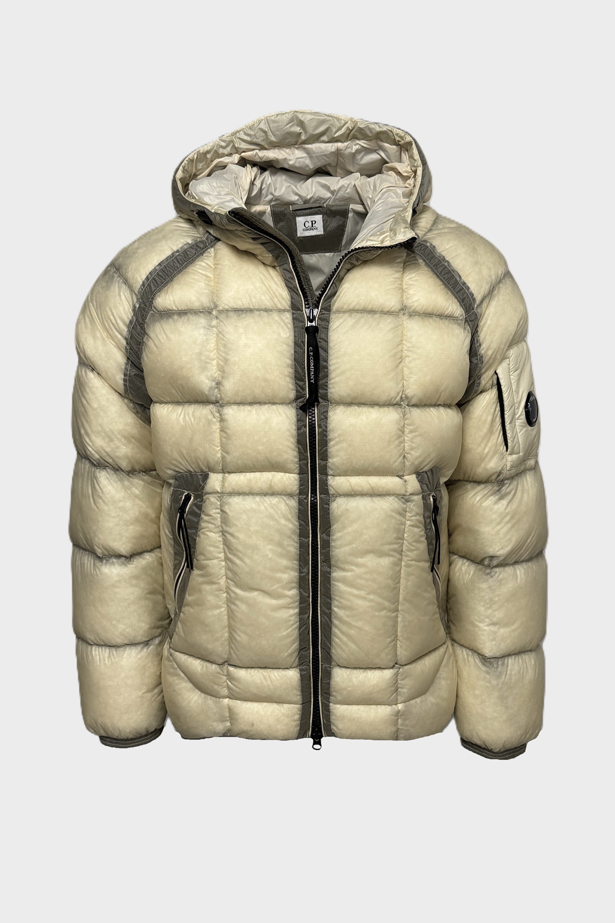 C.P. COMPANY D.D. Shell Hodded Down Jacket in Pistachio