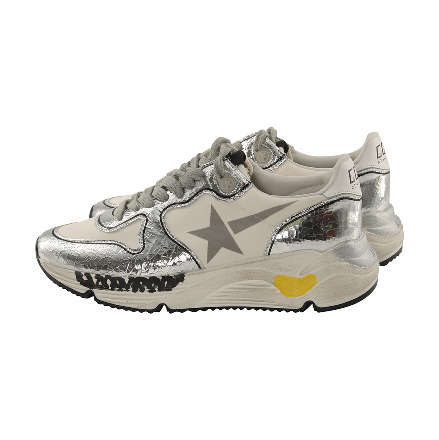 Golden Goose Sneaker Running White/Silver