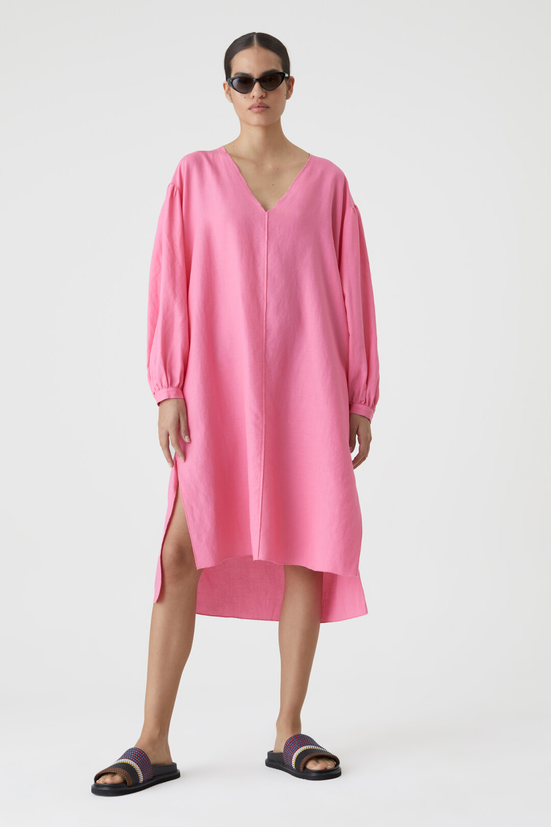 CLOSED Puff Sleeve Dress in Pink