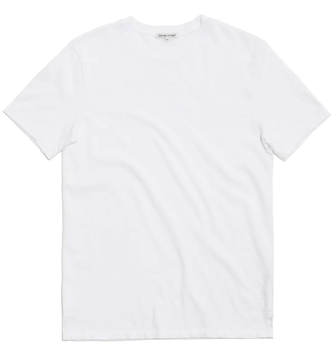 Cotton Citizen Classic Crew Neck T-Shirt in White XXL