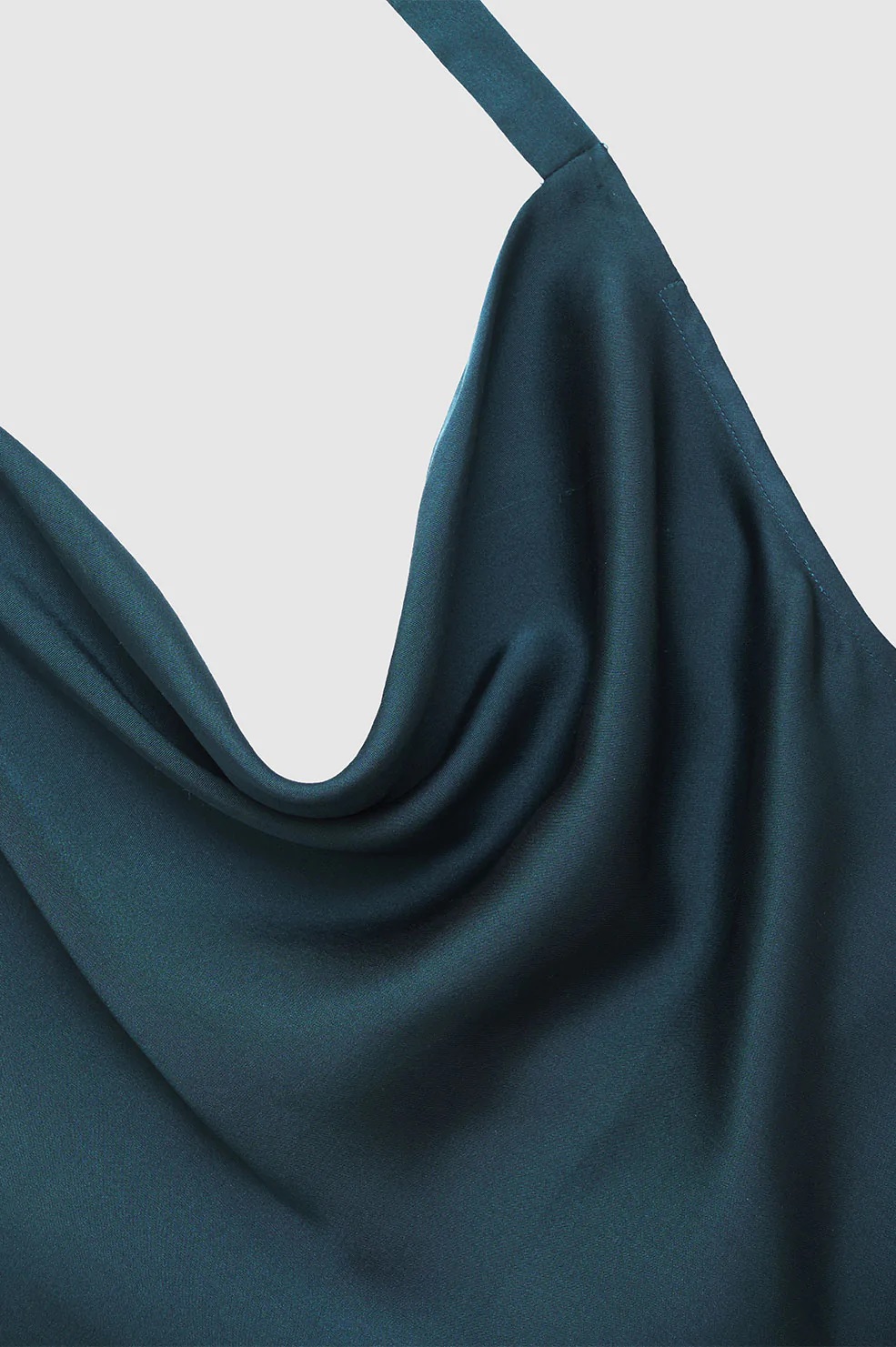 Anine Bing Kia Silk Top in Steel Blue XS