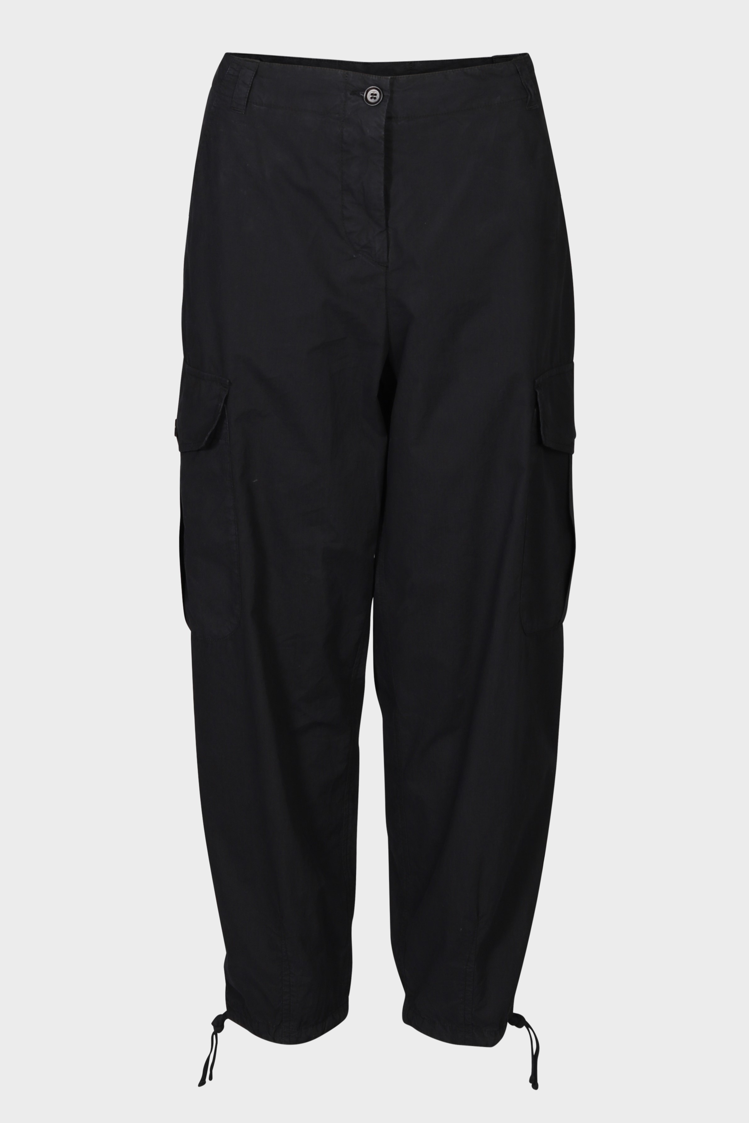 ASPESI Cotton Cargo Pant in Washed Black