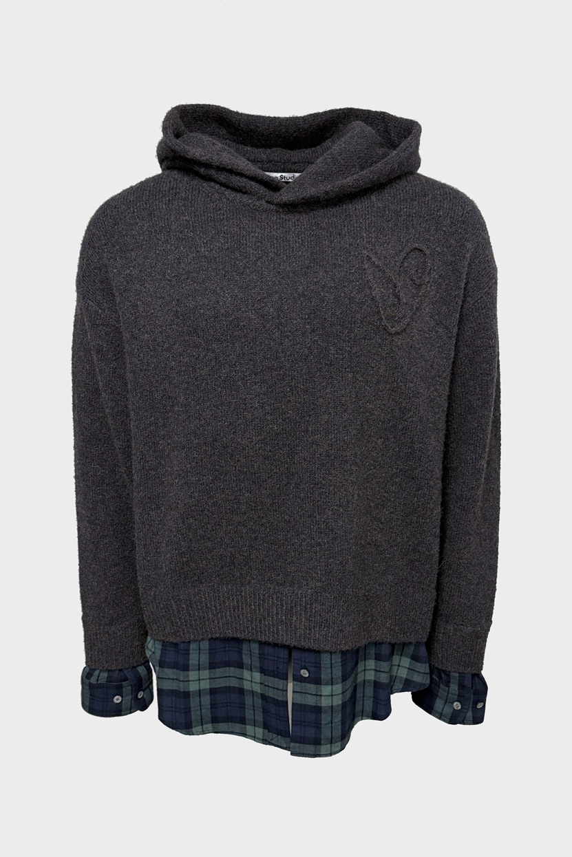 ACNE STUDIOS Layered Wool Hoodie