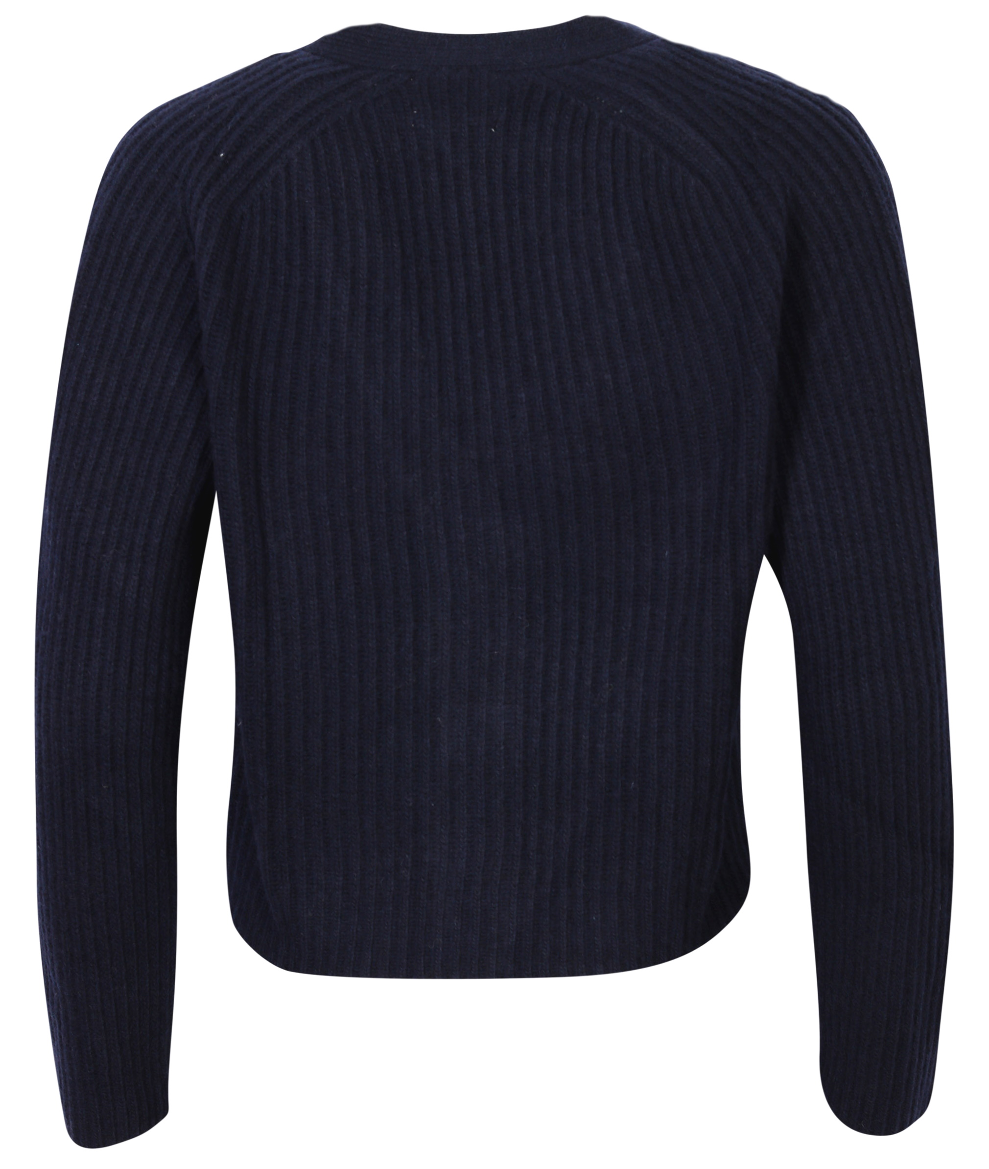Ganni Recycled Wool Cardigan Navy