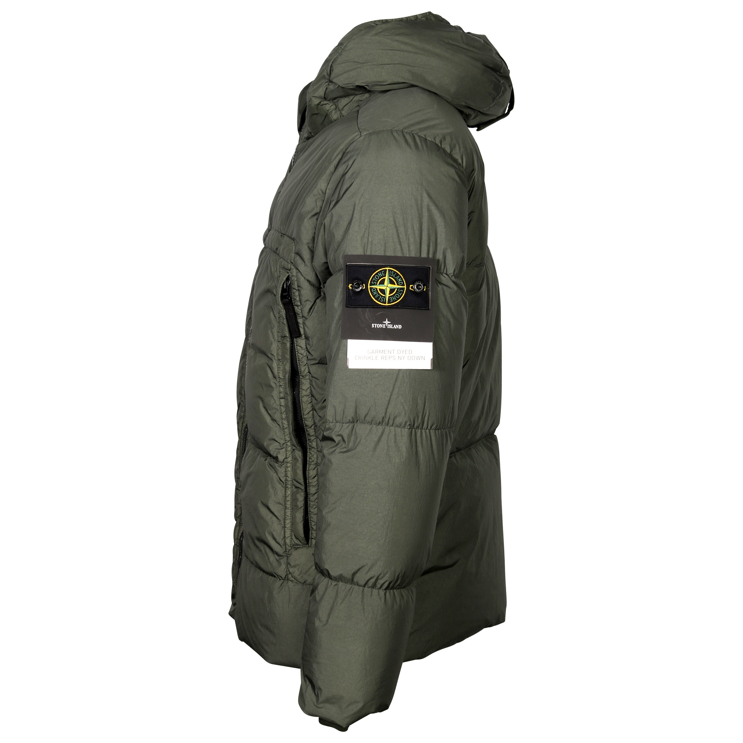 Stone Island Real Down Jacket Olive
