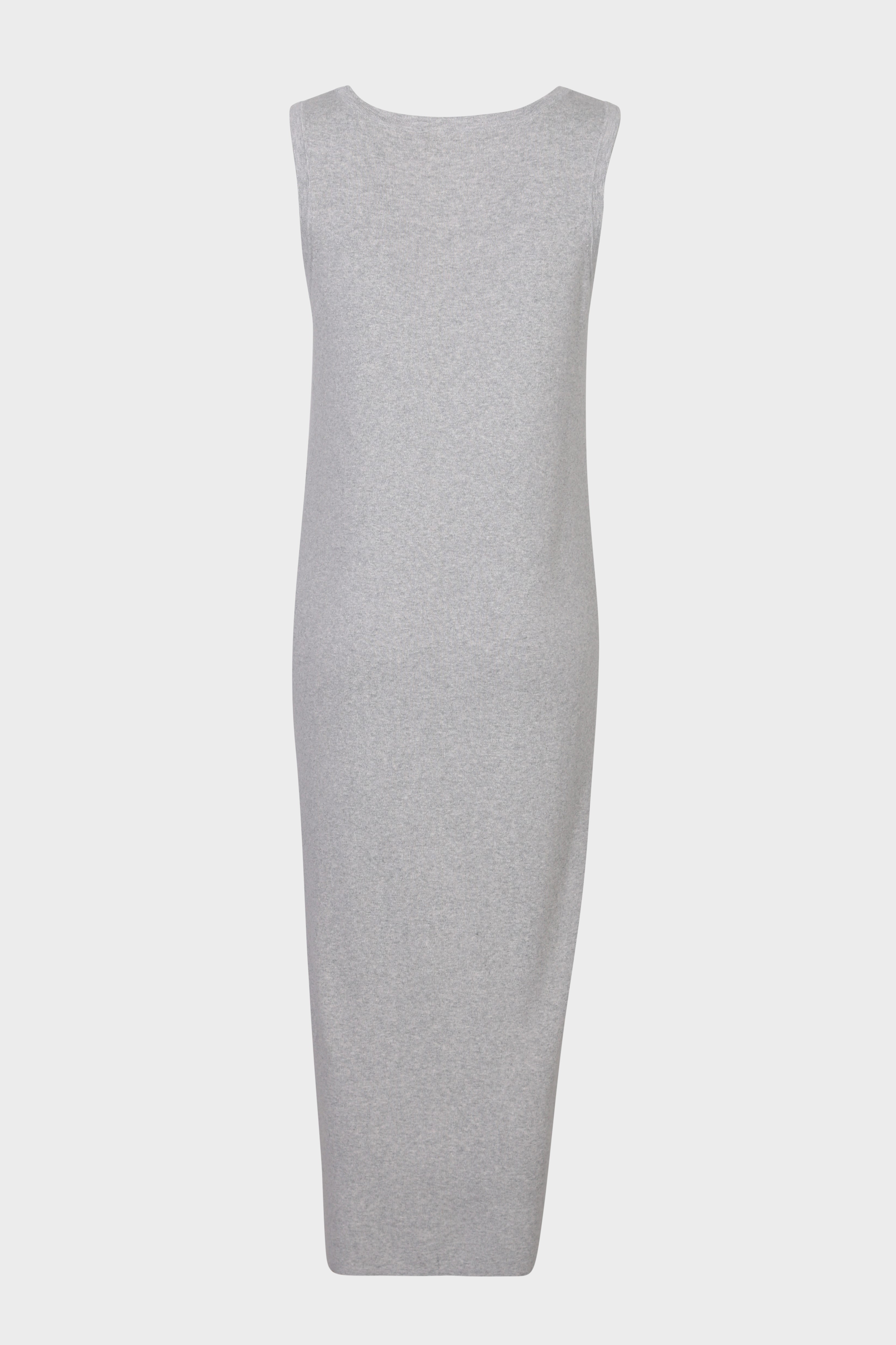SMINFINITY Comfy Knit Maxi Tank Dress in Heather Grey M/L
