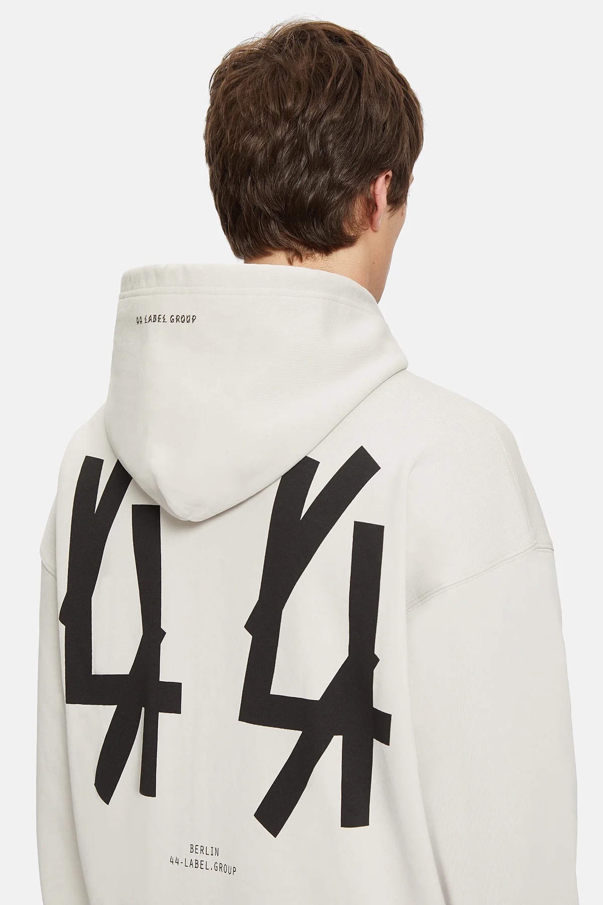 44 LABEL GROUP New Classic Hoodie in Dirty White/Black S