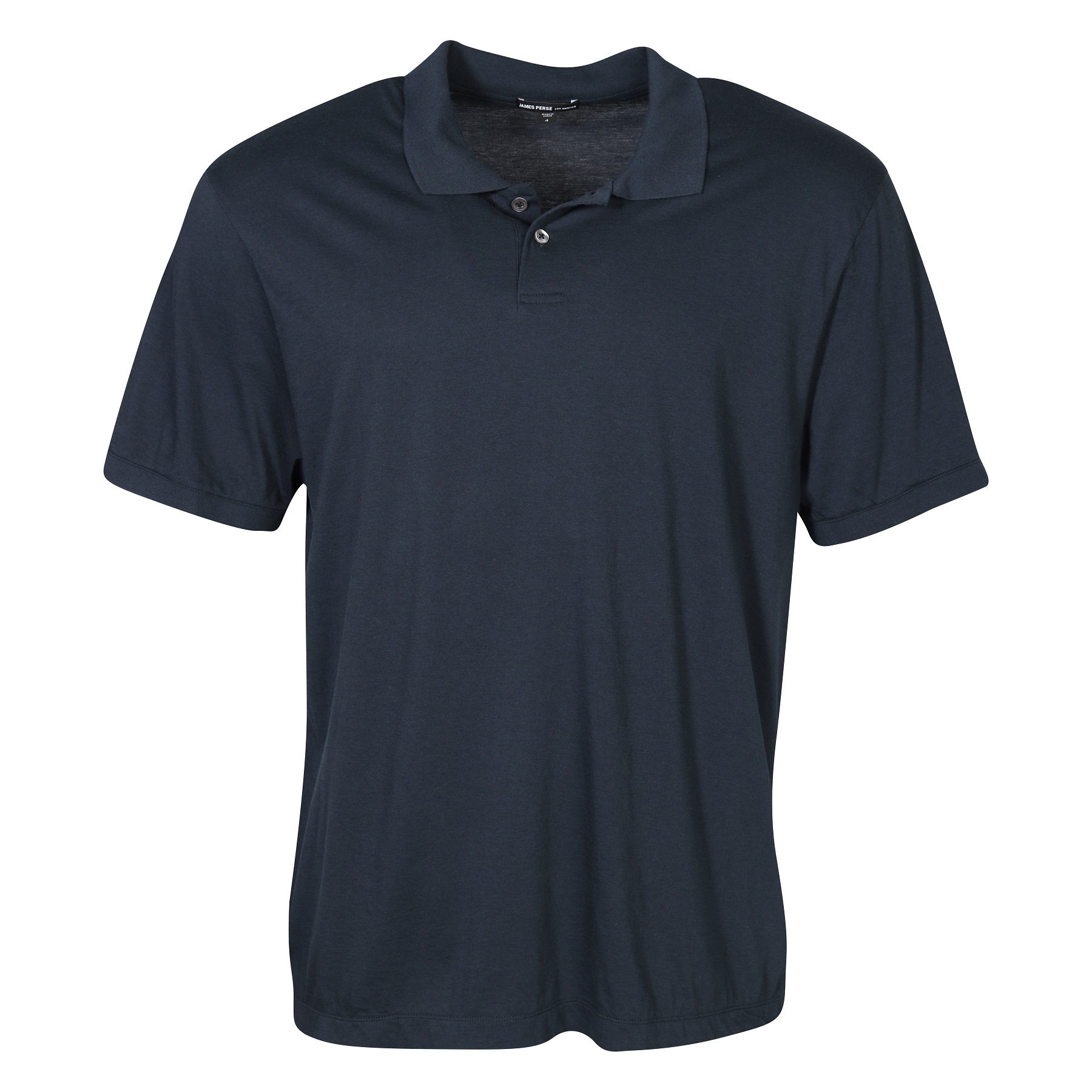 James Perse Elevated Lotus Jersey Polo in French Navy 4 /XL