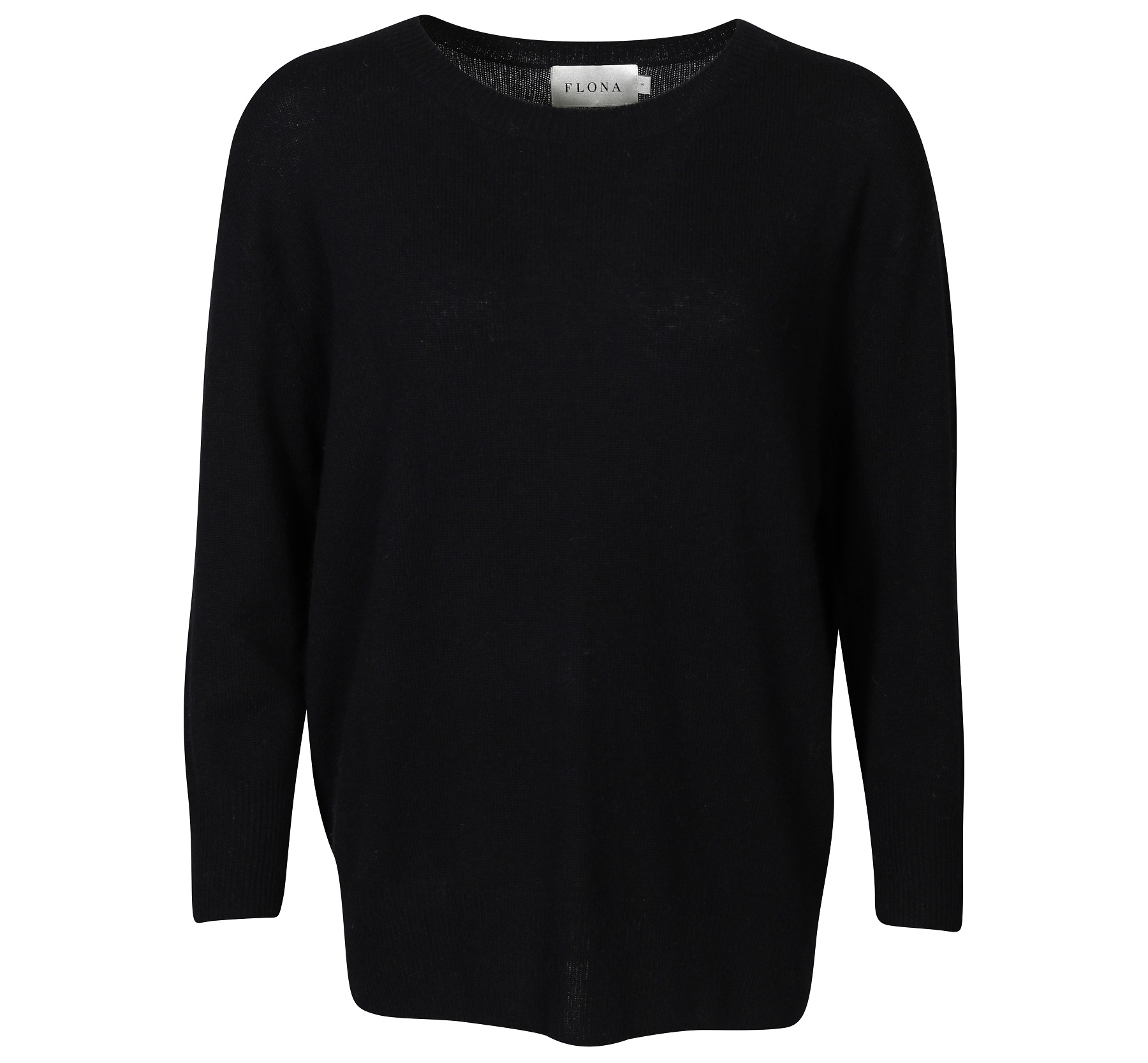FLONA Cashmere Pullover in Black XL
