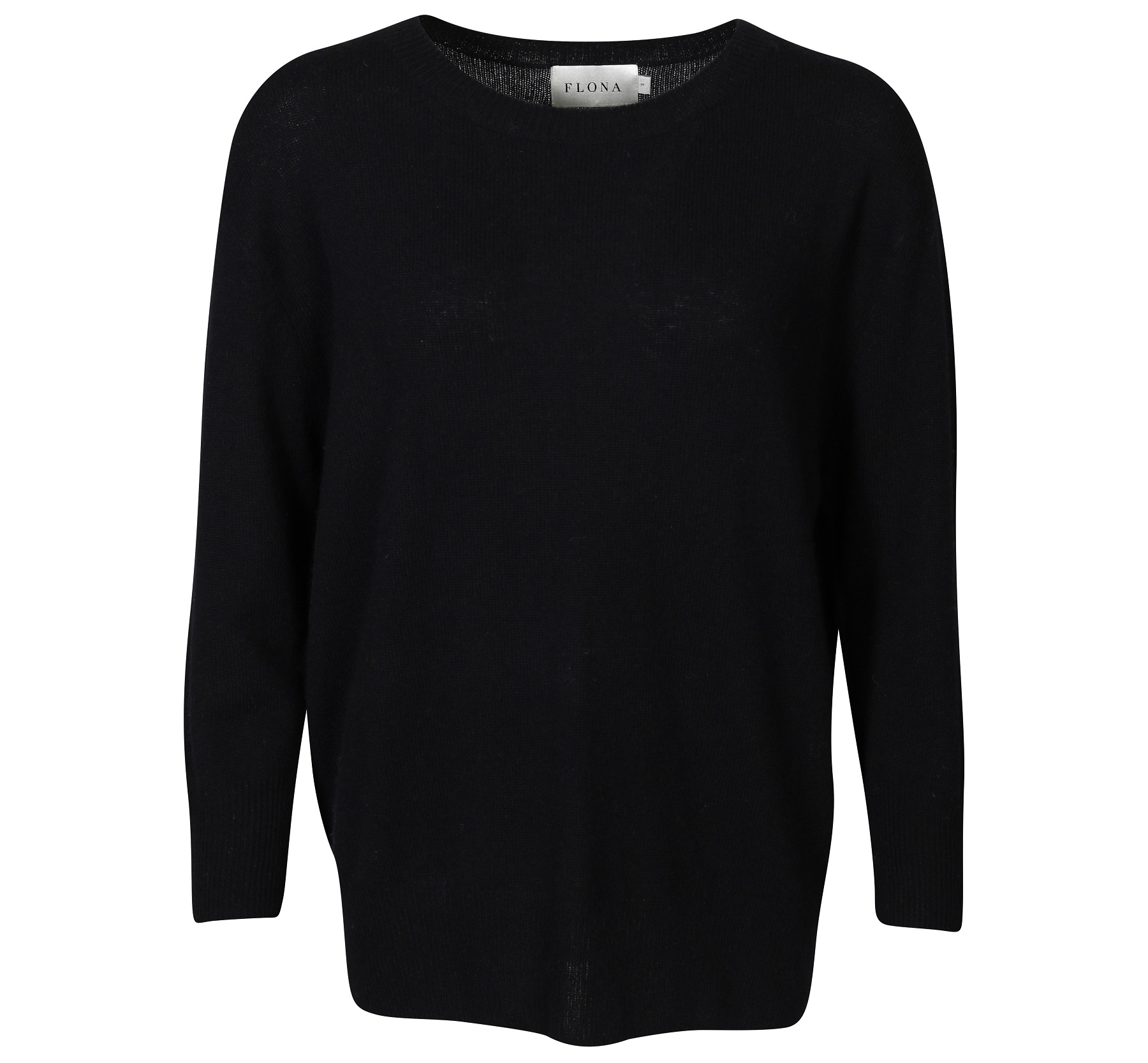 FLONA Cashmere Pullover in Black M