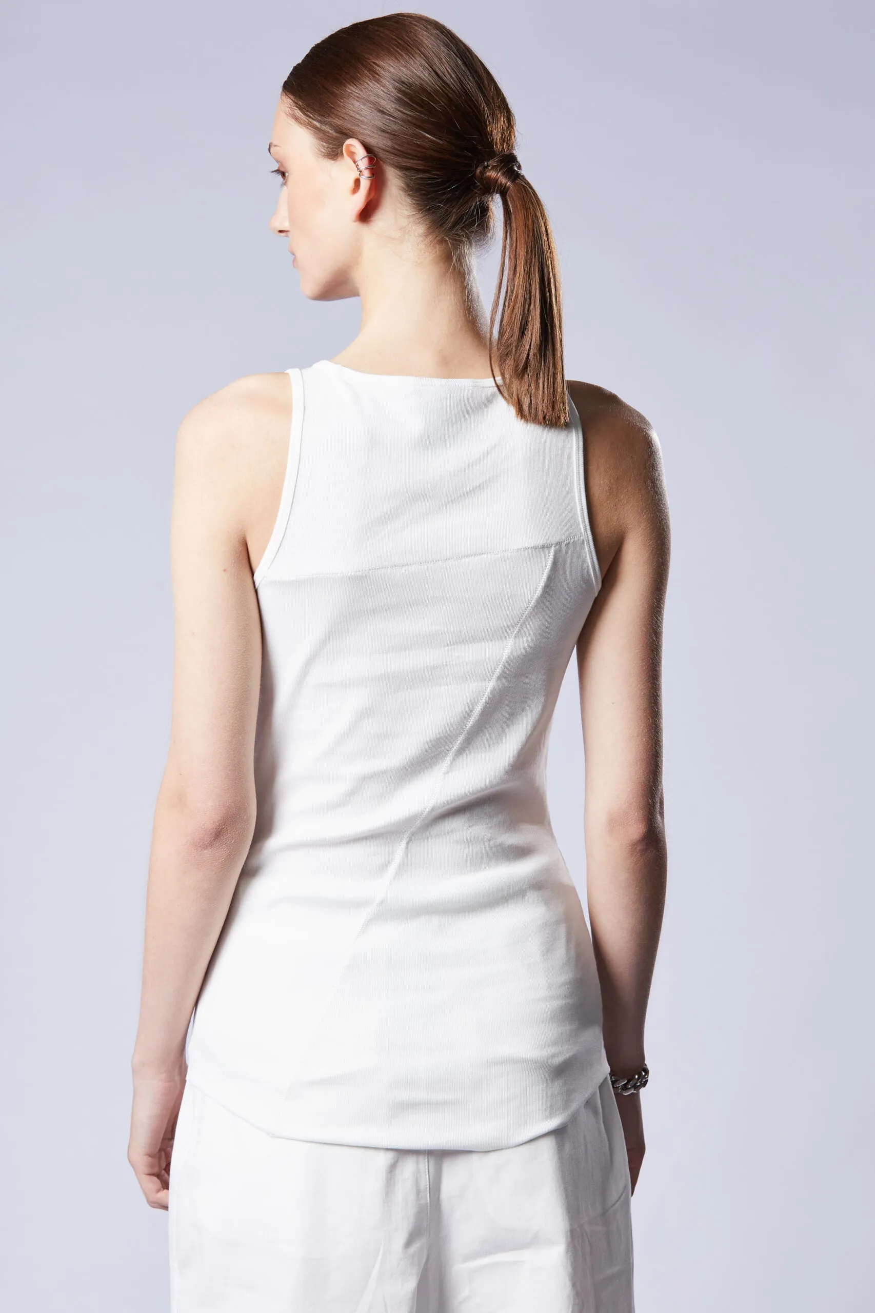 THOM KROM Tank Top in Off White XS