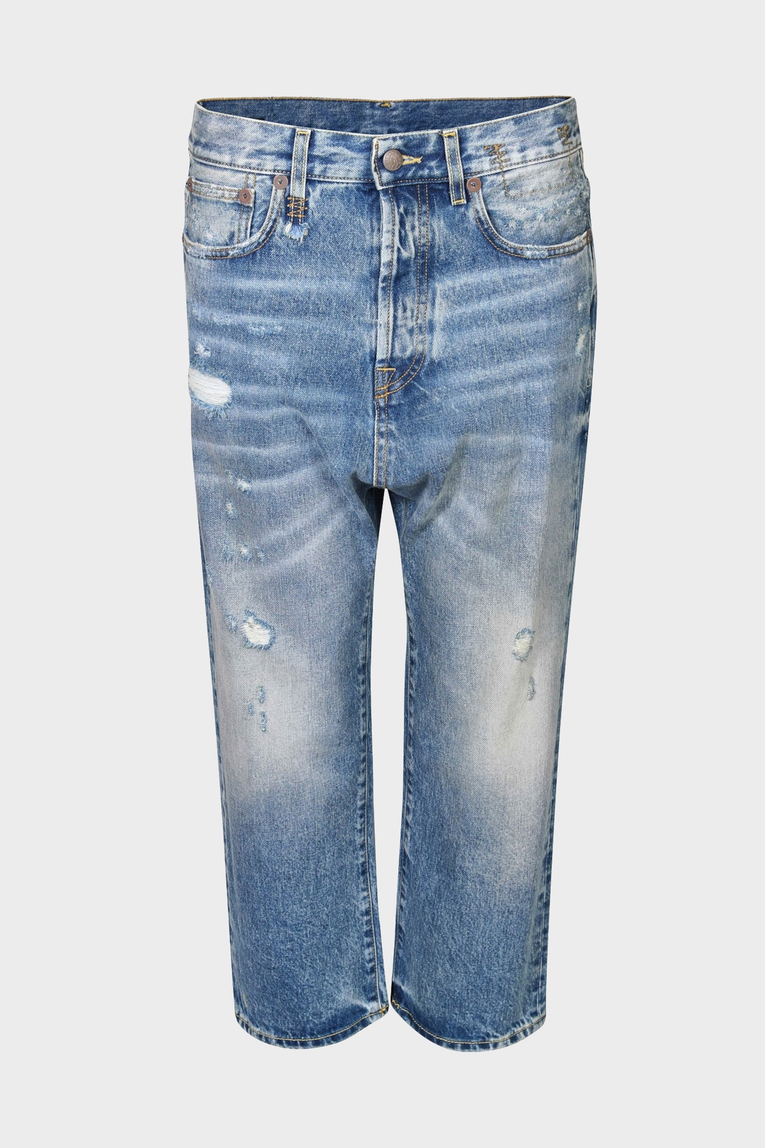 R13 Tailored Drop Jeans in Bain Wash R13 Tailored Drop Jeans in Bain Wash