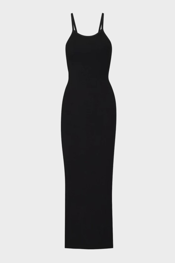 ÉTERNE Tank Dress Maxi in Black