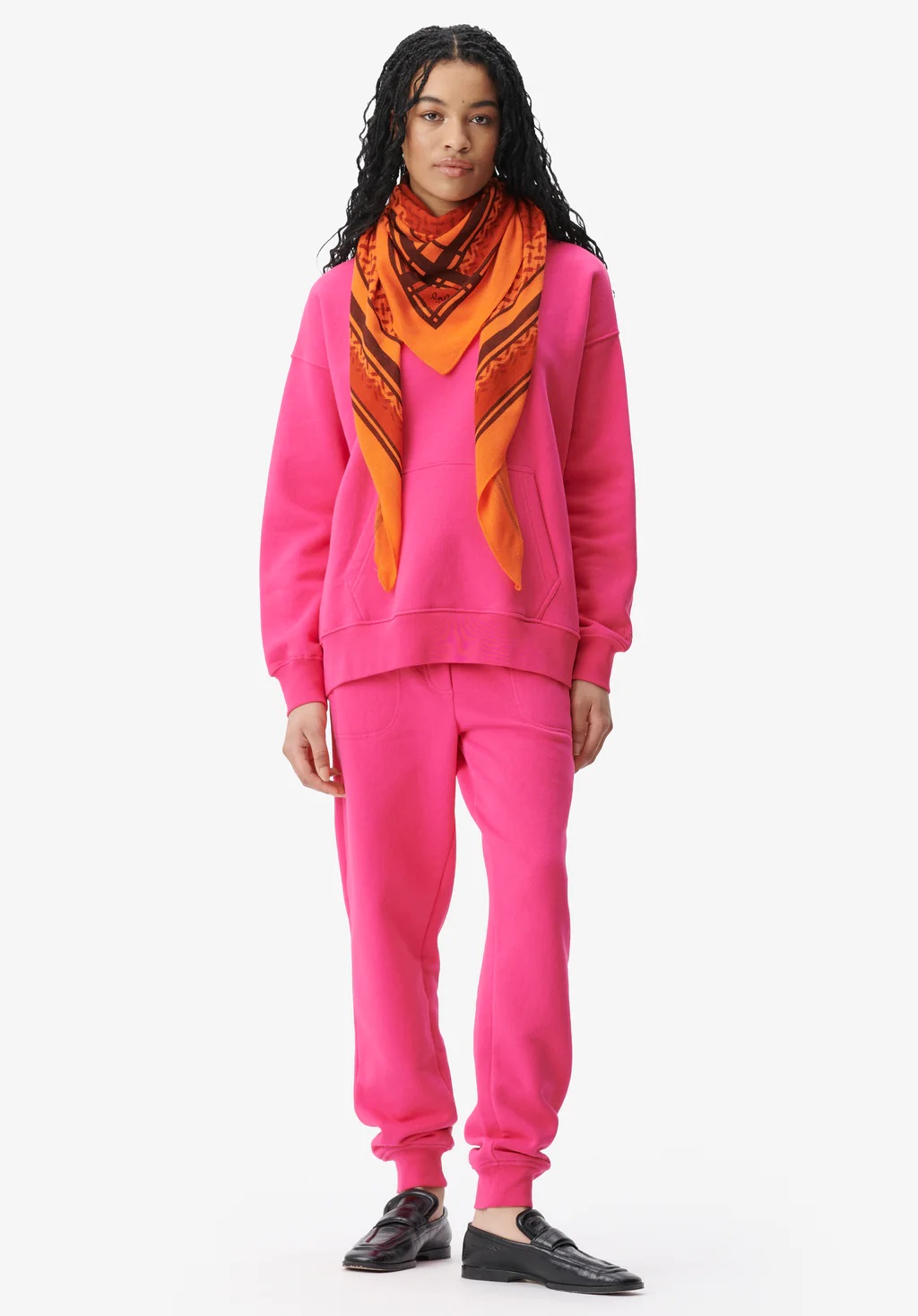 LALA BERLIN Cashmere Scarf Trinity Double Heritage Paprika