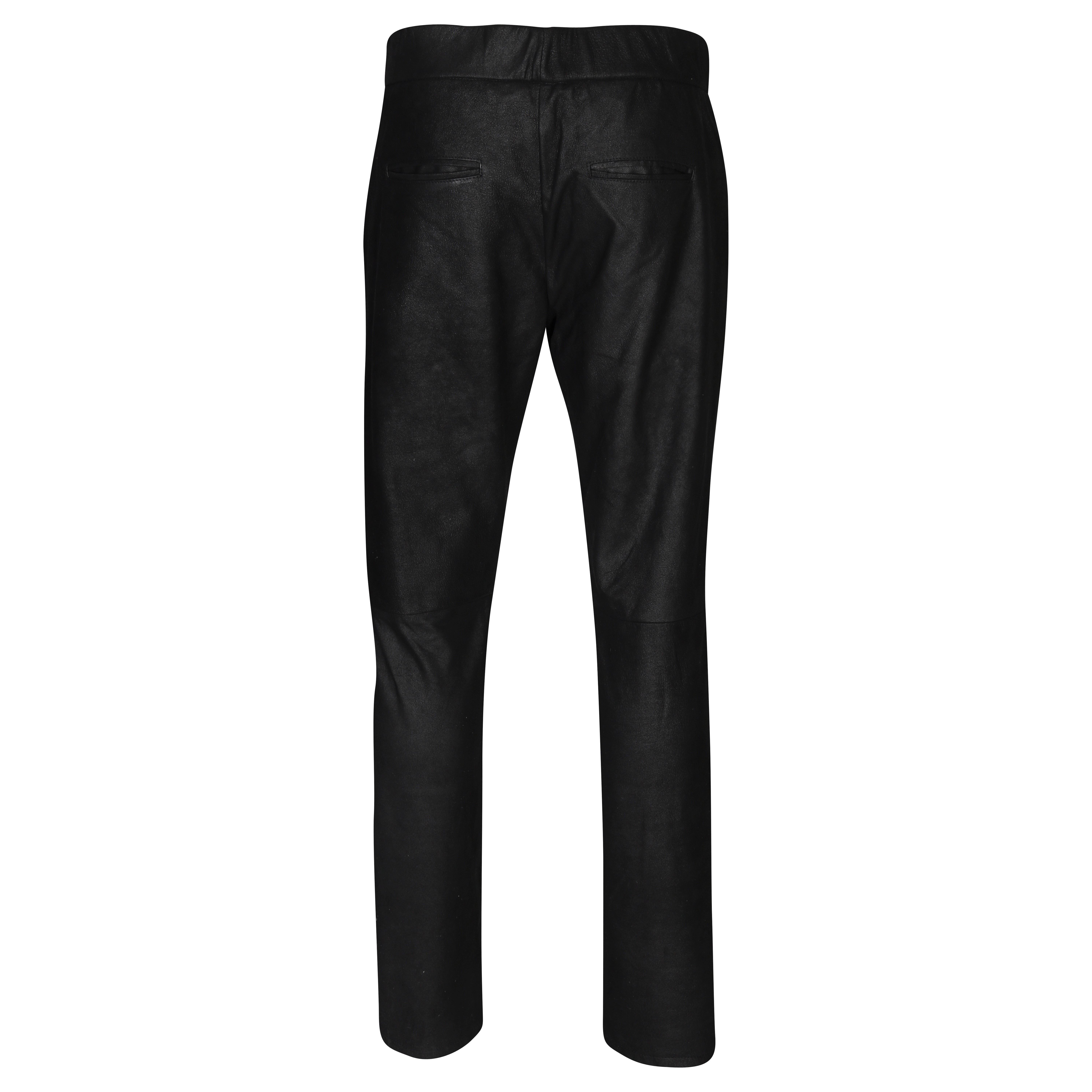 Hannes Roether Leather Pant in Black