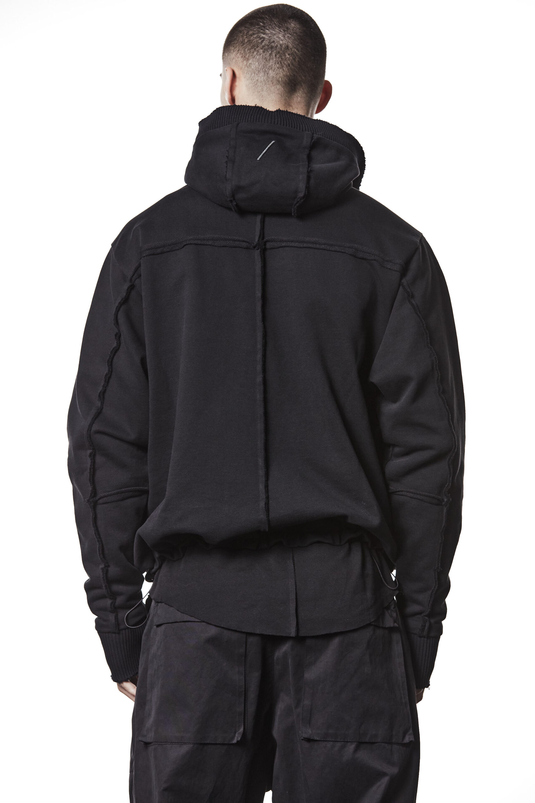 THOM KROM Oversize Zip Hoodie in Black