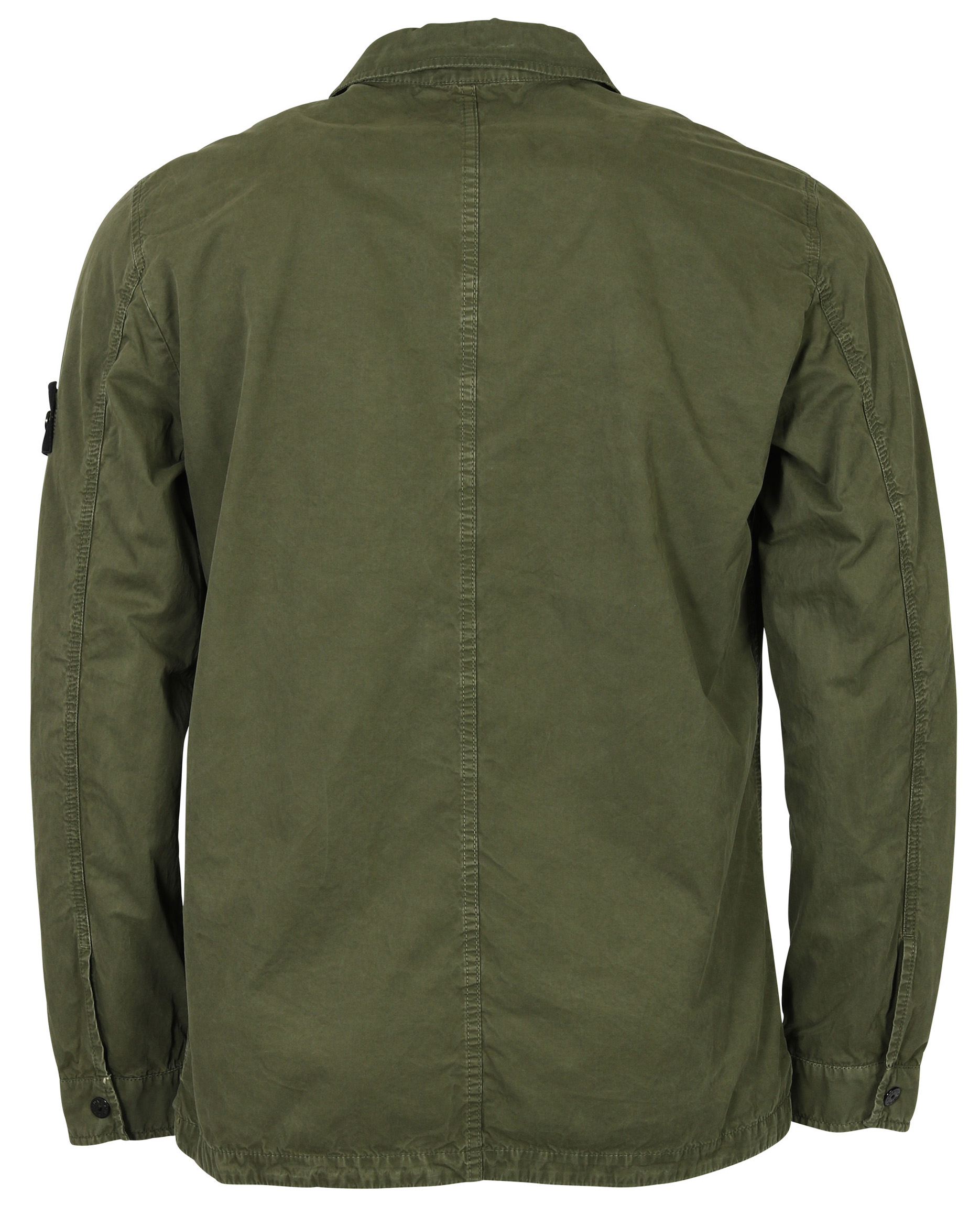 Stone Island Cotton Overshirt Washed Olive M