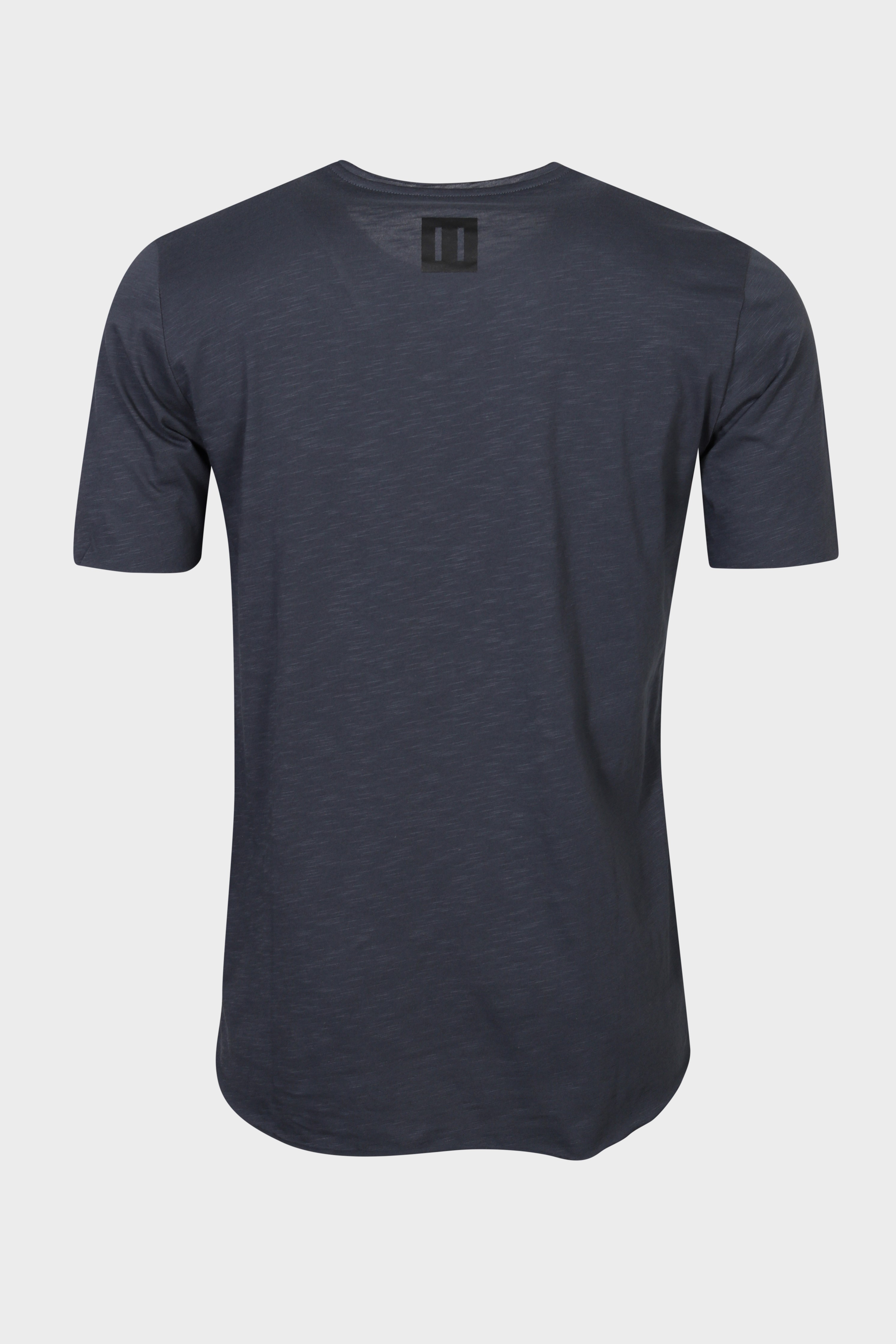HANNES ROETHER Slub Yarn T-Shirt in Dark Grey