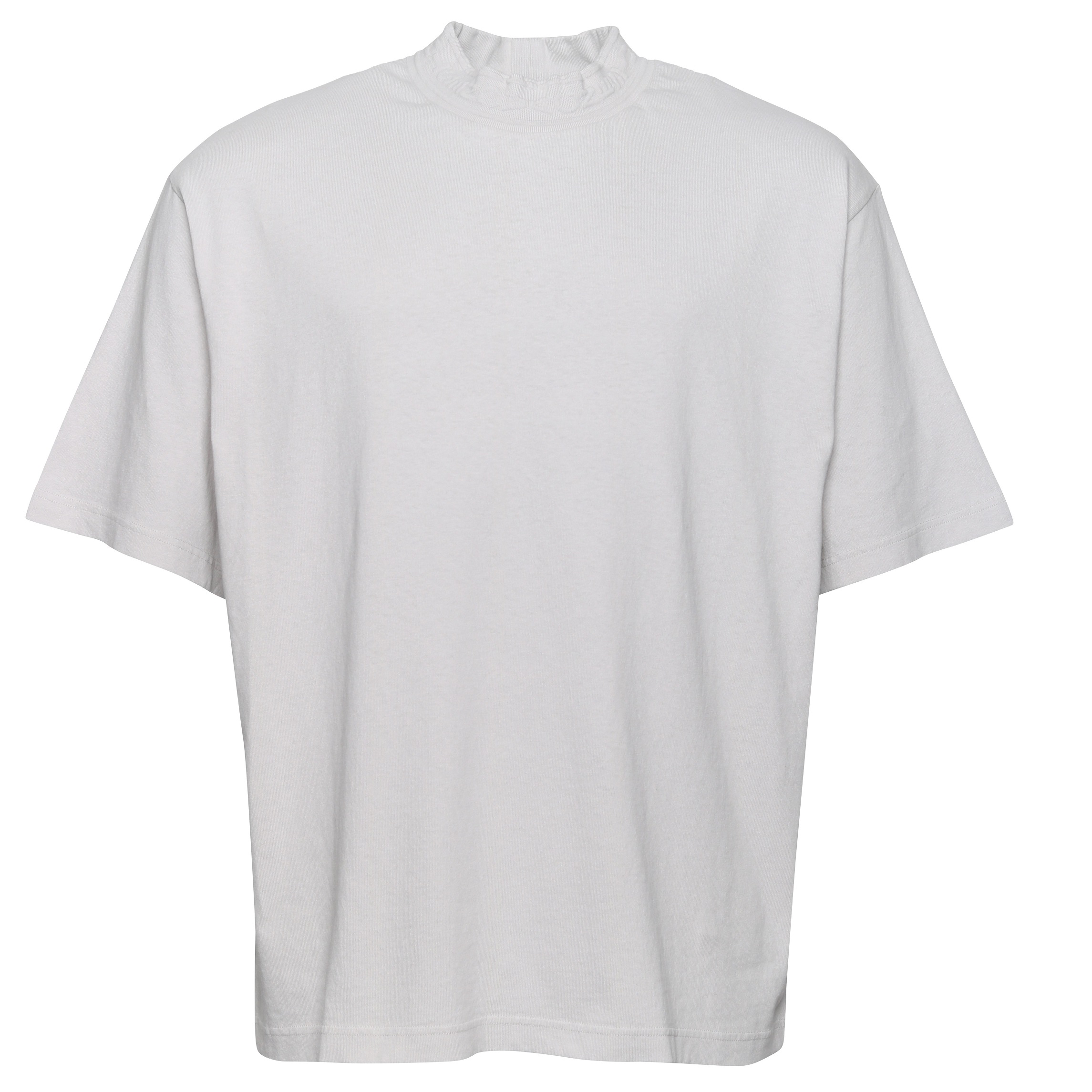 Acne Studios Loose Fit Logo Tape T-Shirt in Cold White